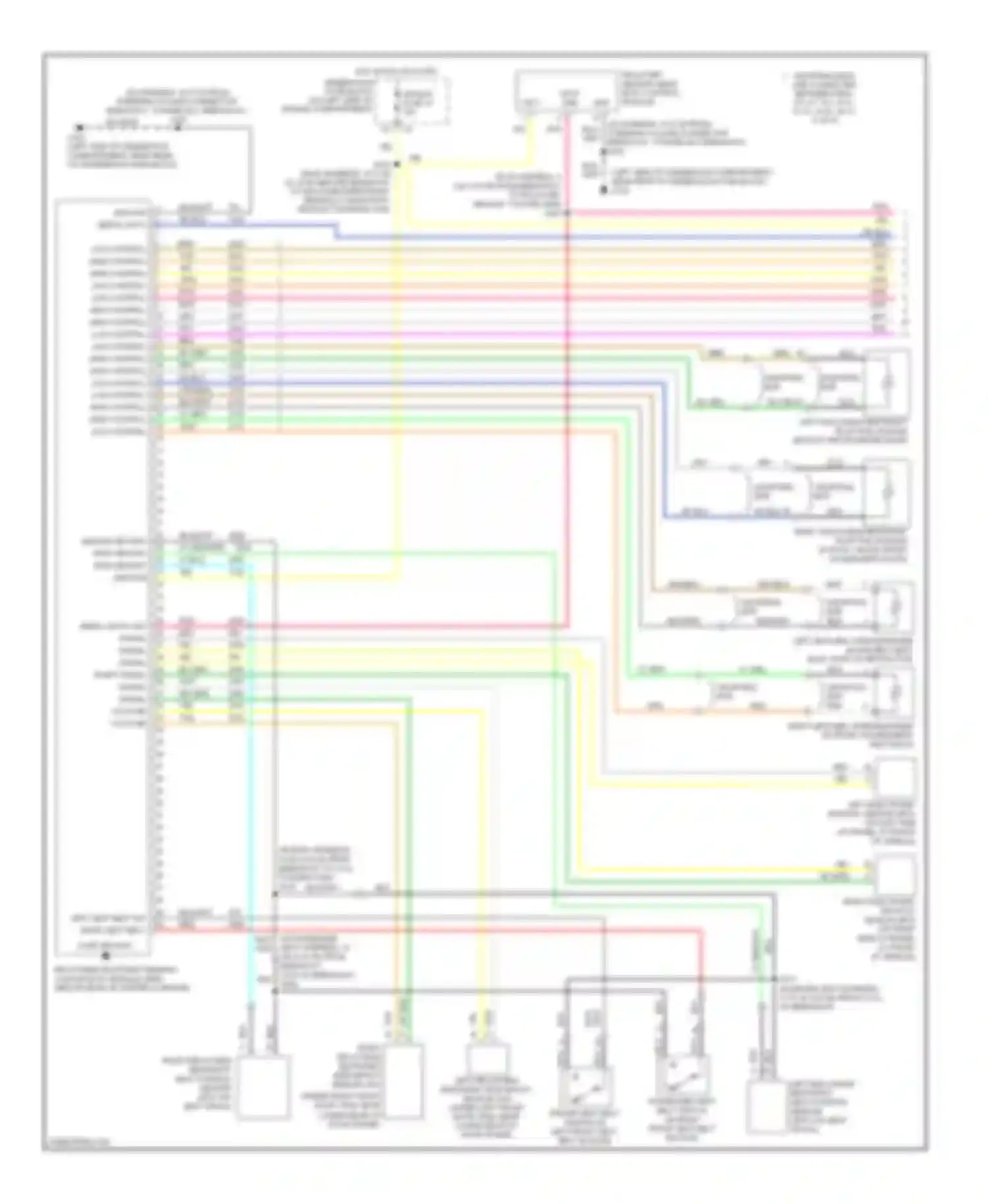 9-7X Saab I (2005-2009): Supplemental restraints circuit (1 of 2)