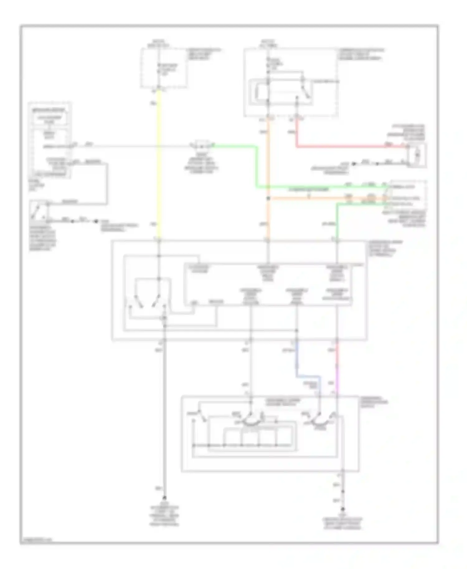 9-7X Saab I (2005-2009): Front wiper/washer circuit