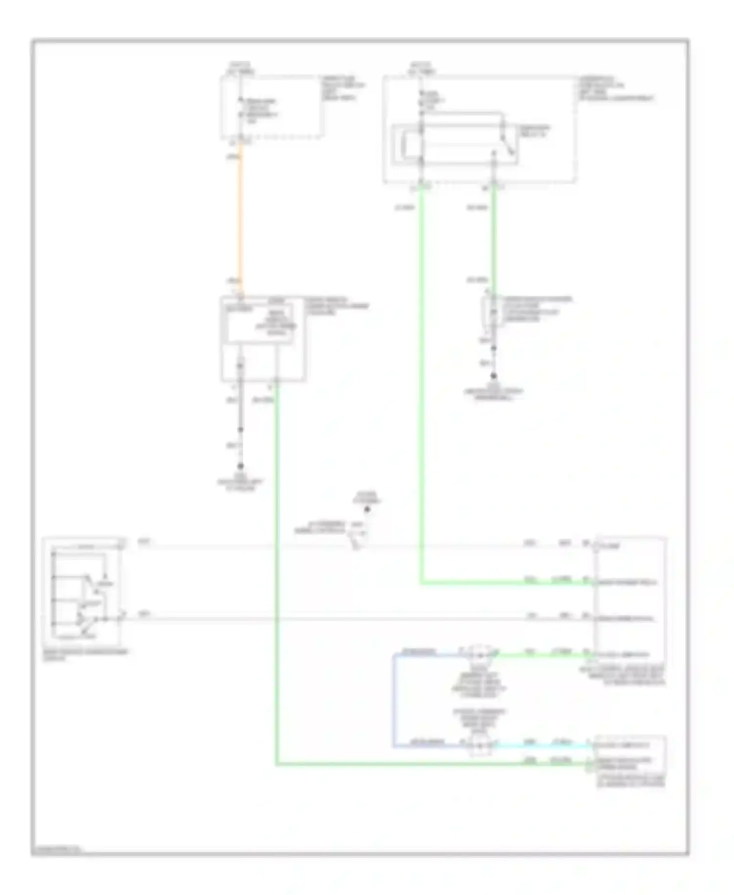 9-7X Saab I (2005-2009): Rear wiper/washer circuit