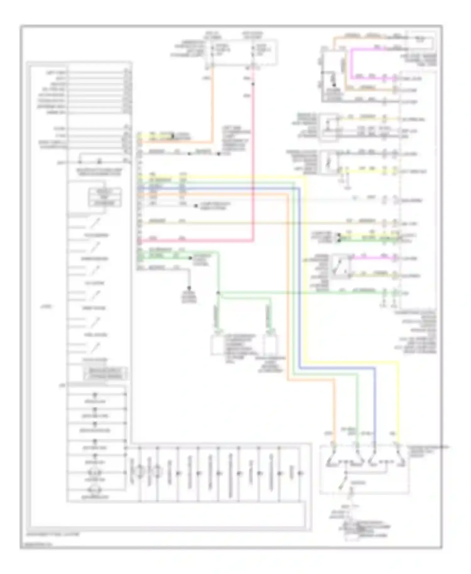 Wiring diagram brake ind for Saab 9-7X I (2005-2009) (1 of 1)