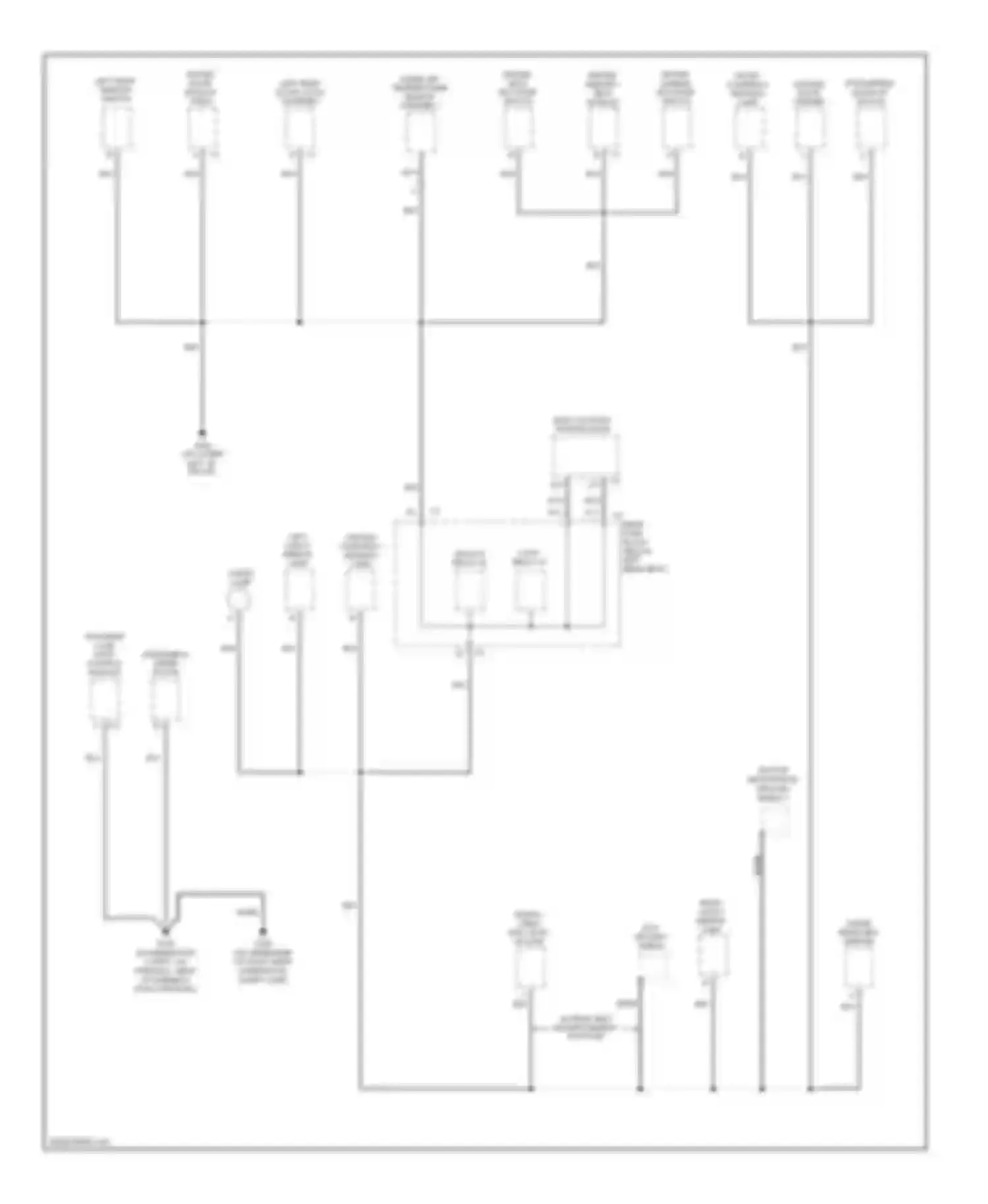 Wiring diagram center courtesy/ reading lamp for Saab 9-7X I (2005-2009) (2 of 2)