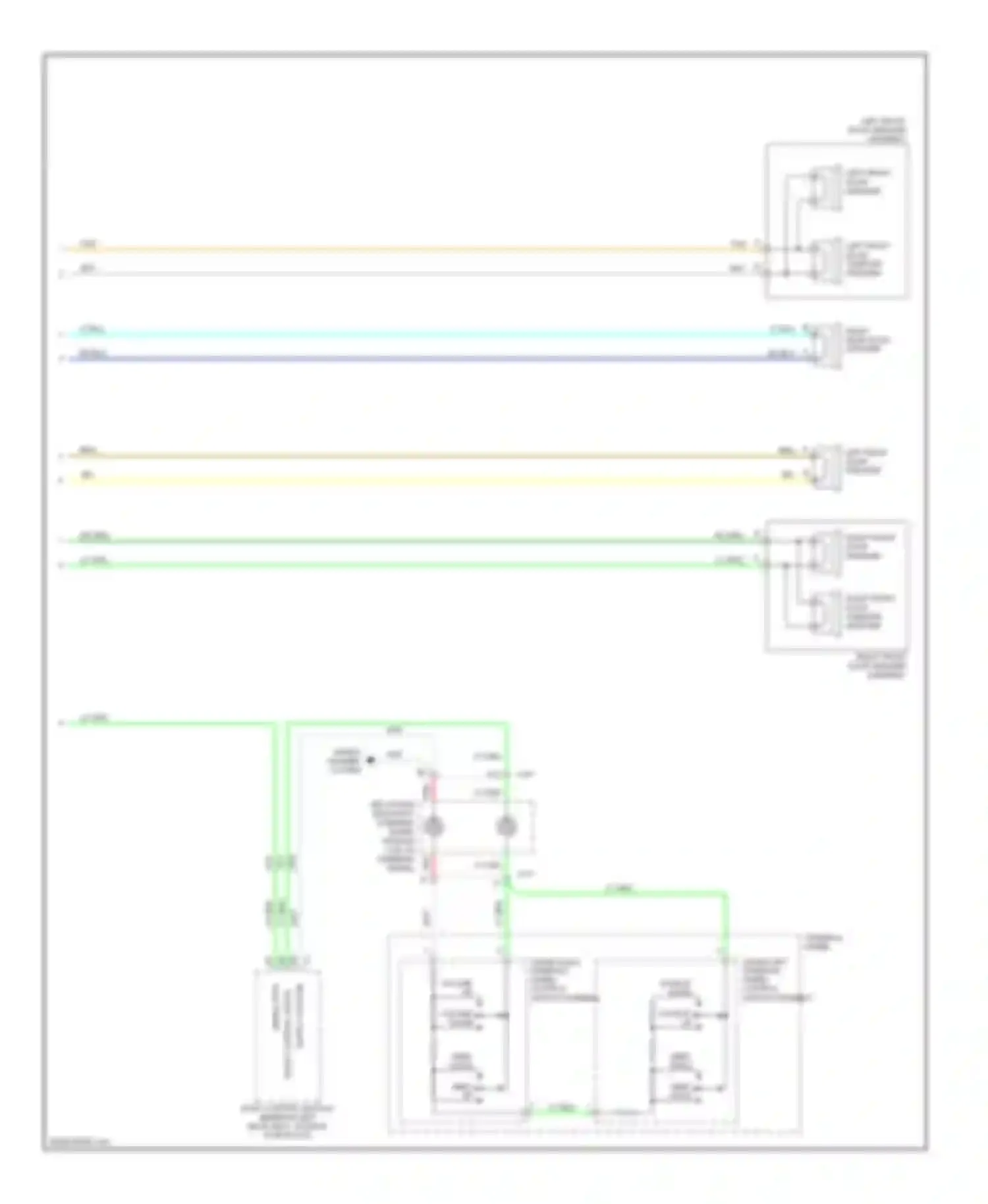 Wiring diagram left front door tweeter speaker for Saab 9-7X I (2005-2009) (1 of 1)