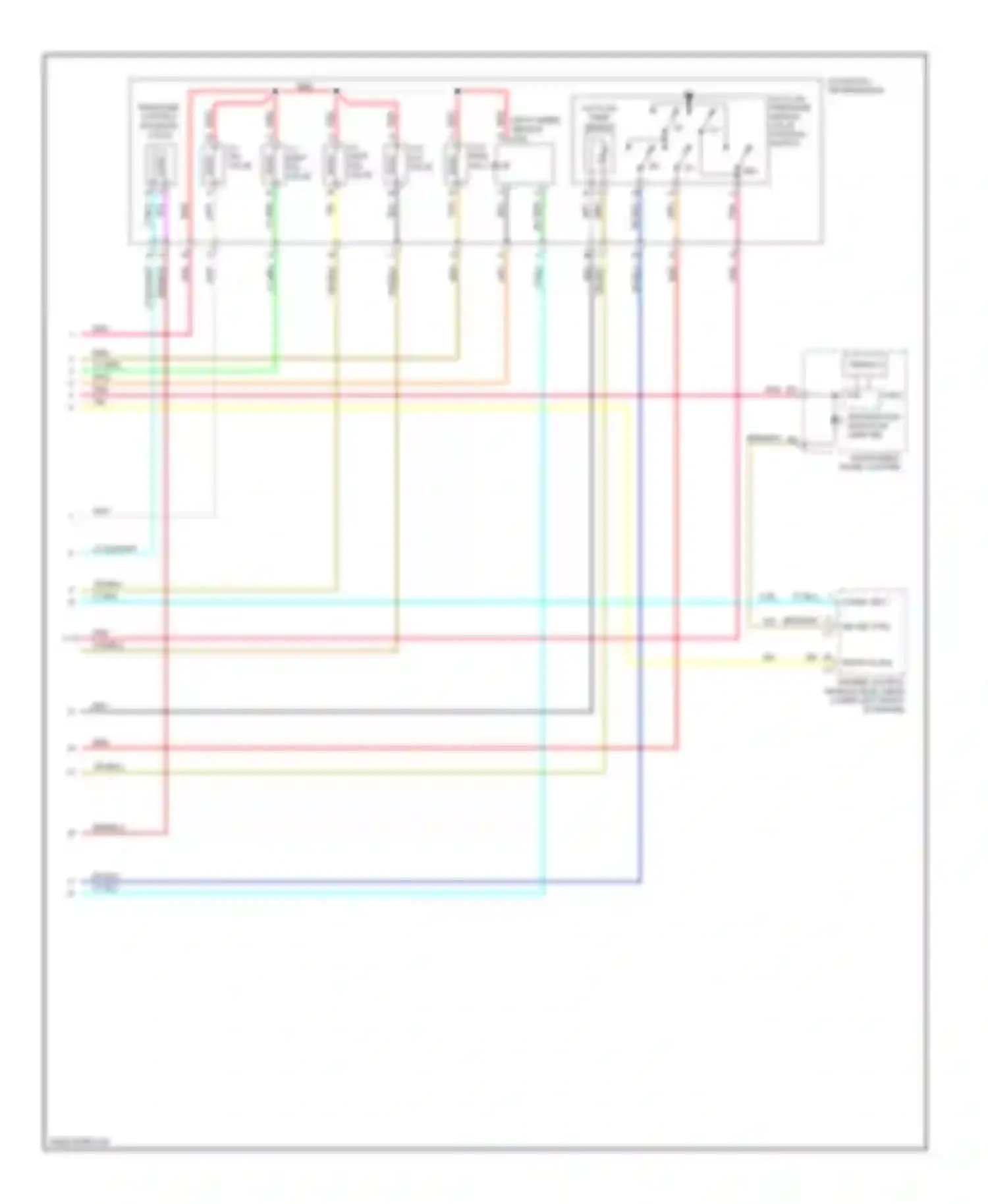Wiring diagram mil ind. ctrl for Saab 9-7X I (2005-2009) (1 of 1)