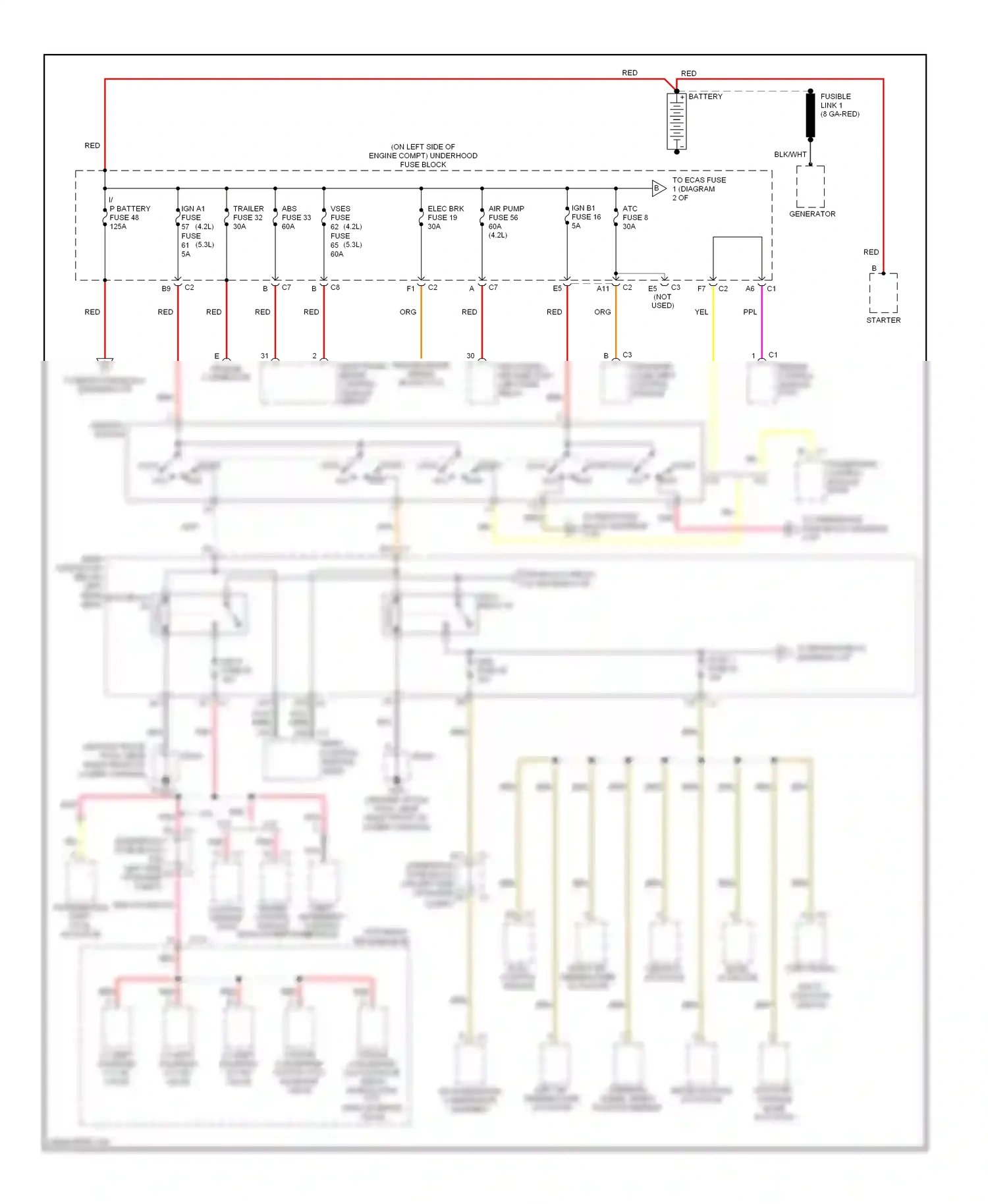 Saab 9-7X I (2005-2009) powertrain control module (pcm) wiring diagram  (1 of 1)