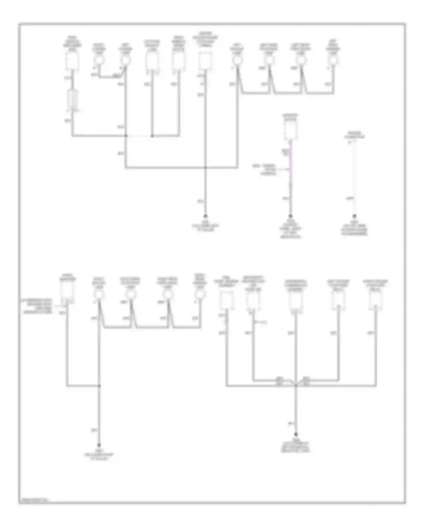 Wiring diagram rear window defogger grid for Saab 9-7X I (2005-2009) (2 of 2)