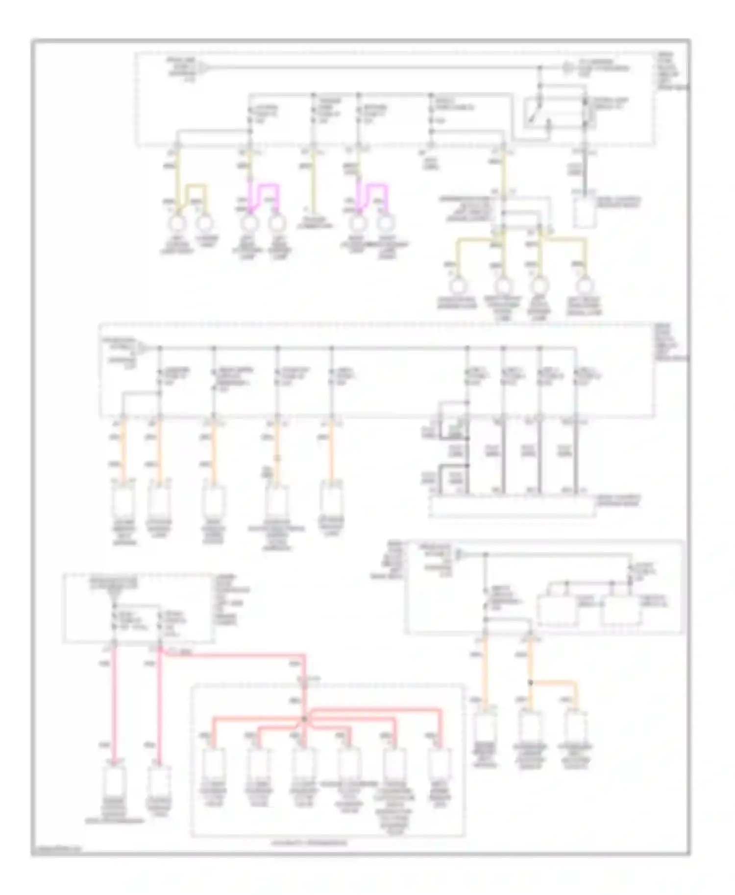 Wiring diagram seats circuit breaker 8 for Saab 9-7X I (2005-2009) (4 of 4)
