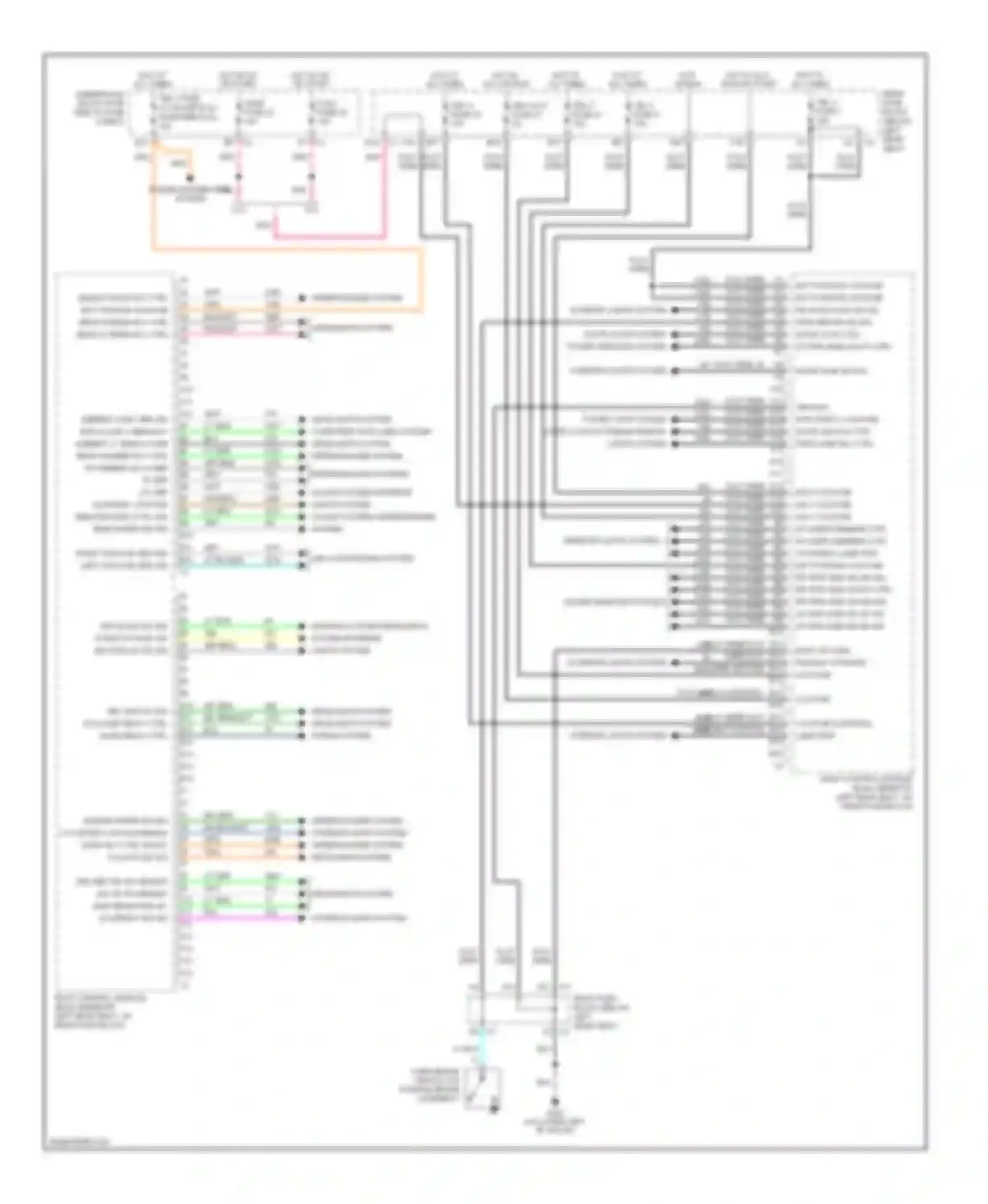 Wiring diagram wiper/washer system for Saab 9-7X I (2005-2009) (1 of 1)