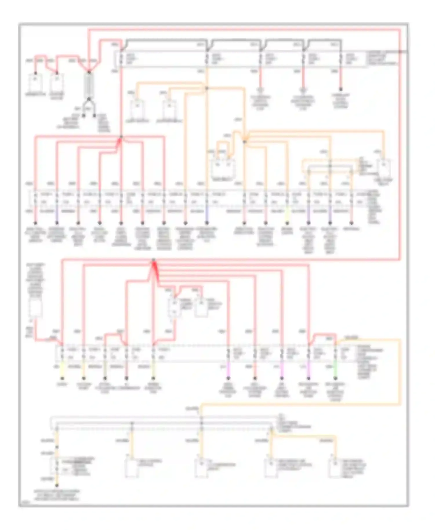 900 Saab II (1993-1998): Power distribution circuit (1 of 2)