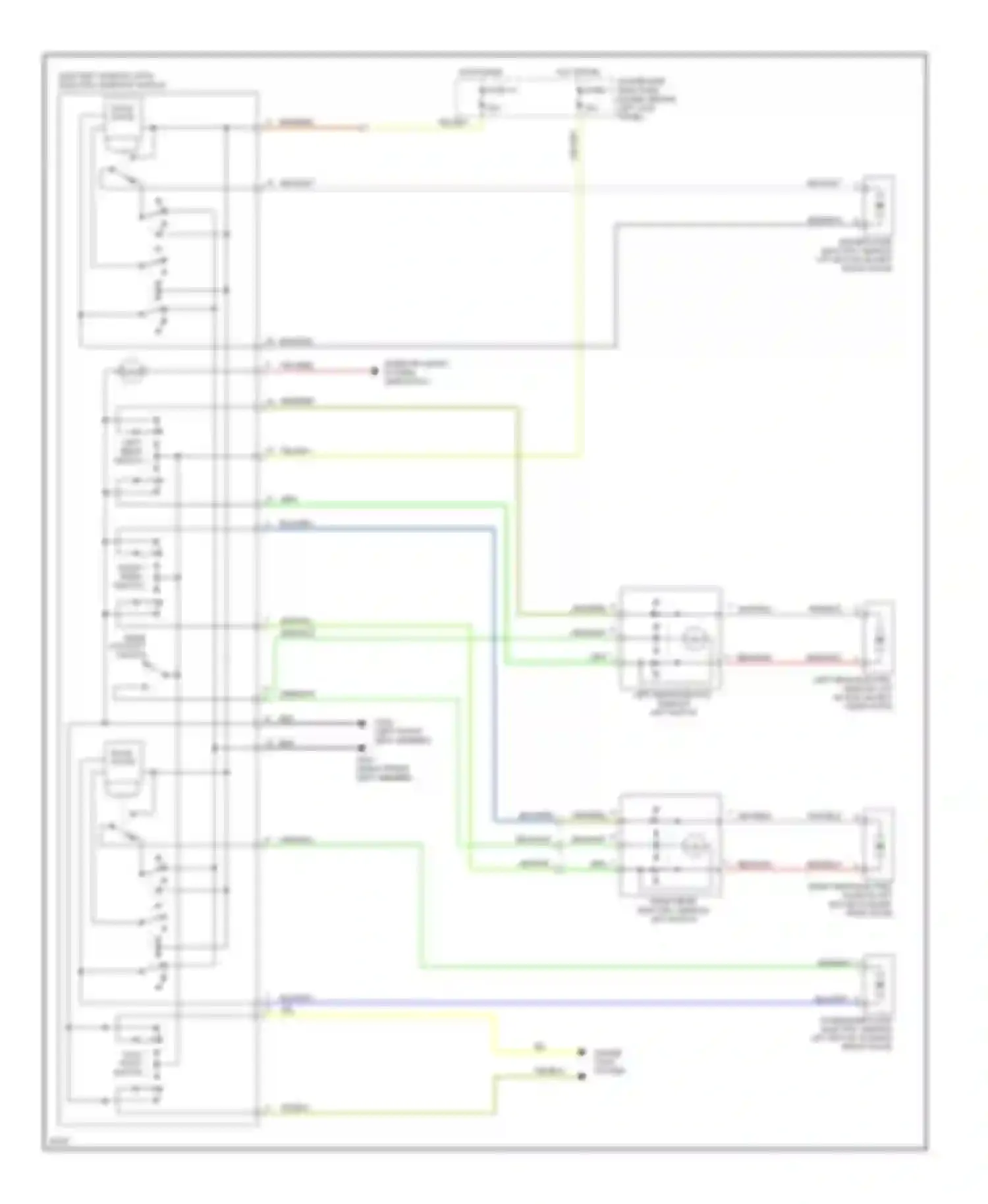 900 Saab II (1993-1998): Power window circuit