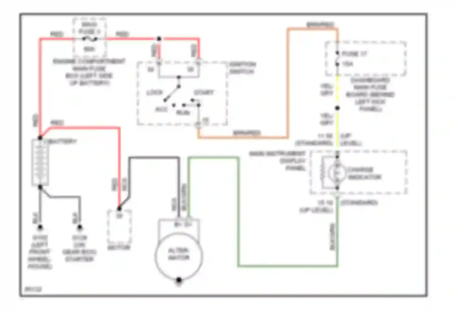 900 Saab II (1993-1998): Charging circuit