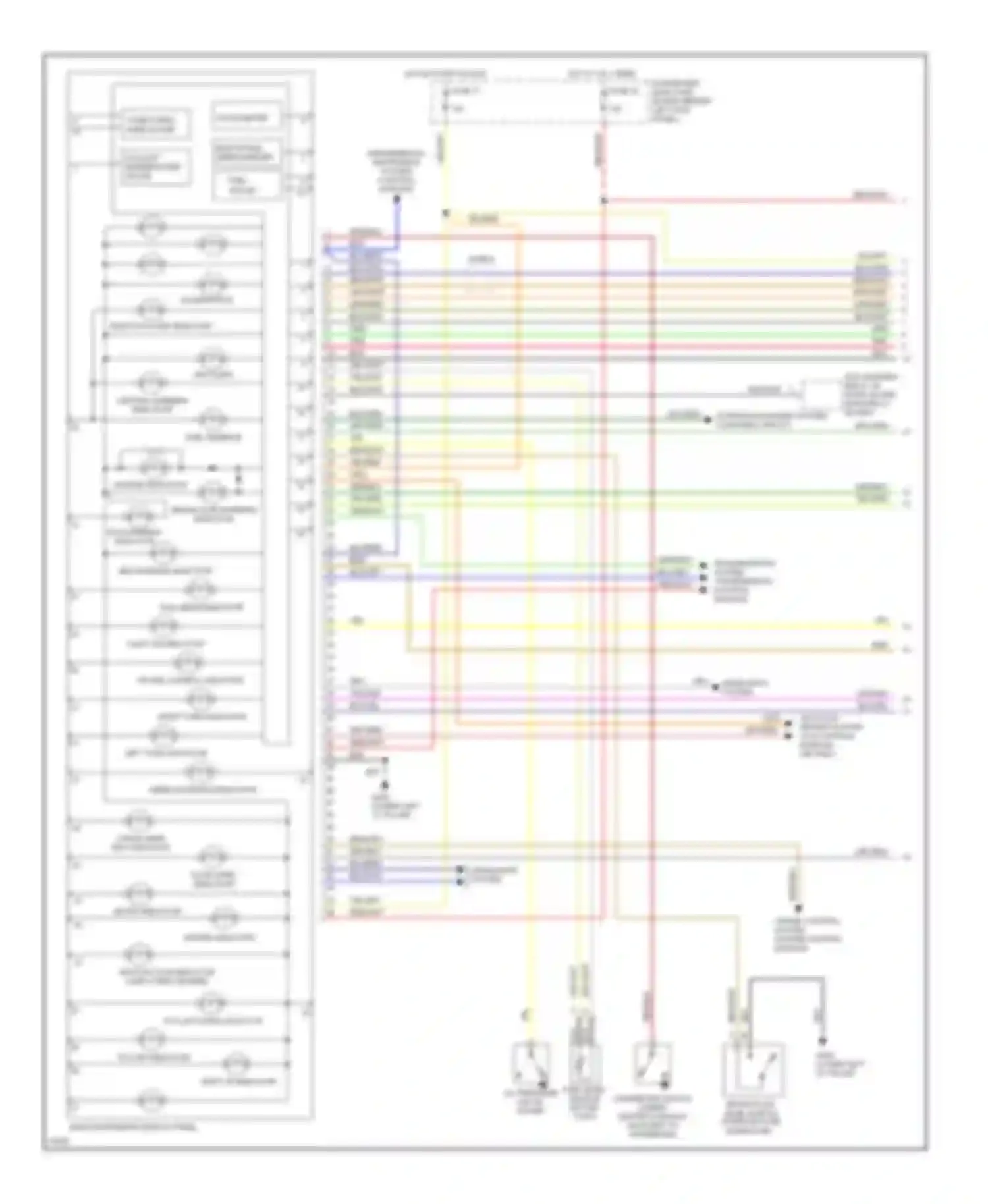 Wiring diagram abs warning indicator for Saab 900 II (1993-1998) (1 of 2)