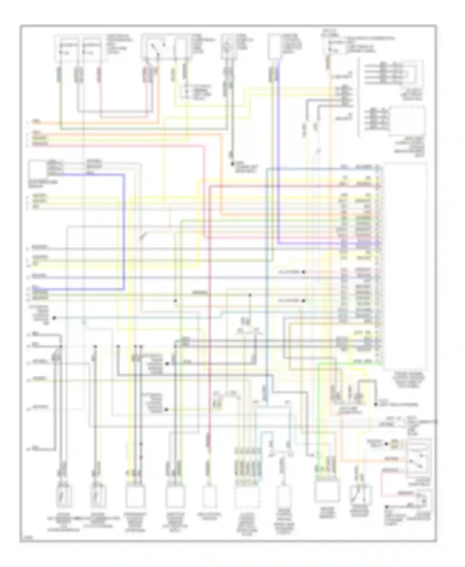 Wiring diagram a/c system for Saab 900 II (1993-1998) (1 of 3)