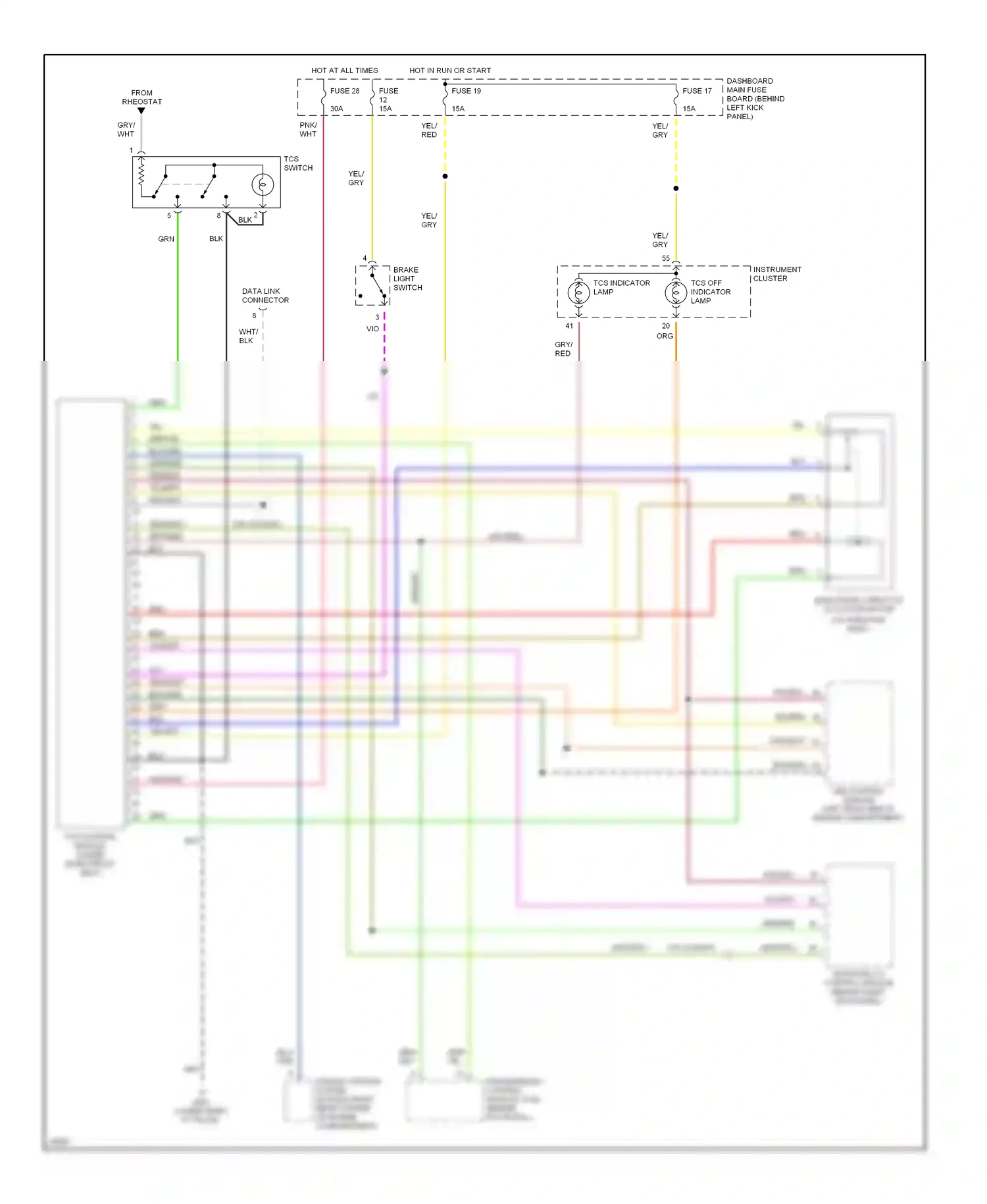 Wiring diagram blu for Saab 900 II (1993-1998) (8 of 31)