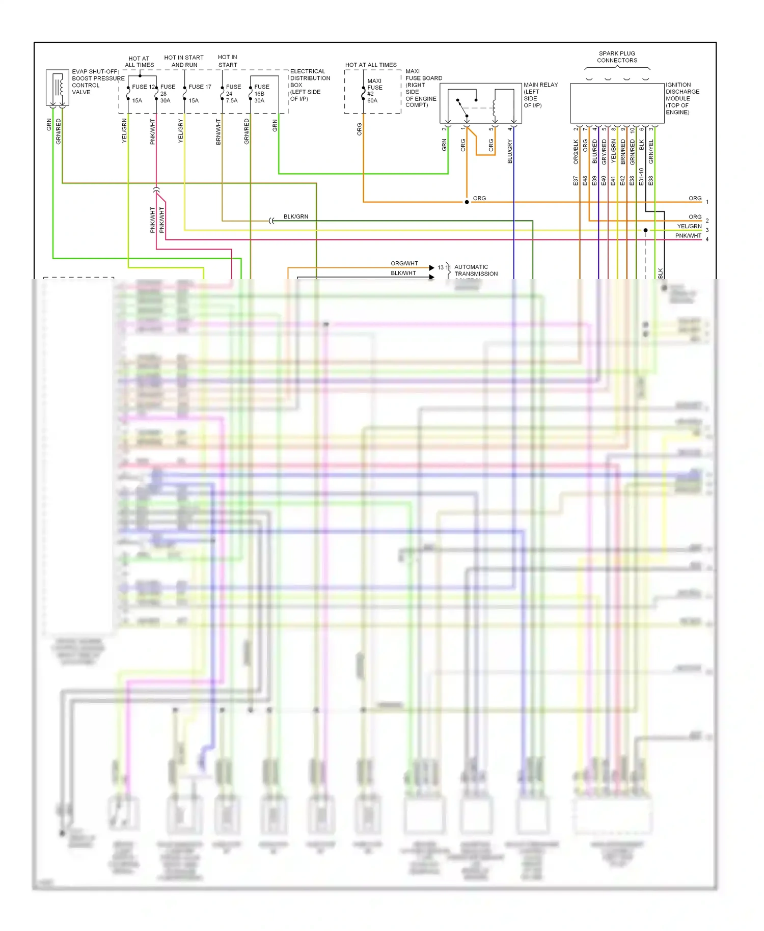 Wiring diagram blu for Saab 900 II (1993-1998) (9 of 31)