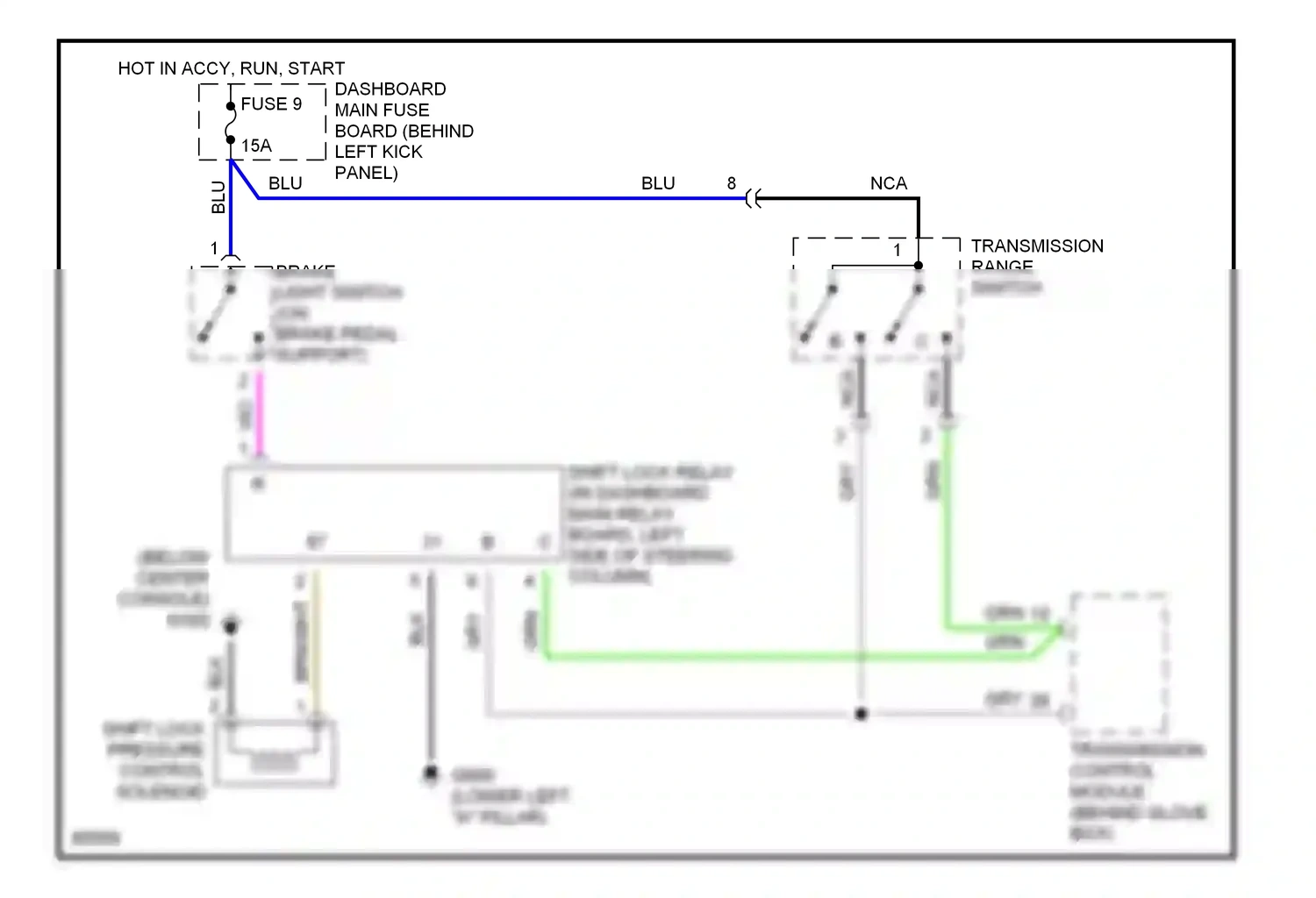 Wiring diagram blu for Saab 900 II (1993-1998) (28 of 31)