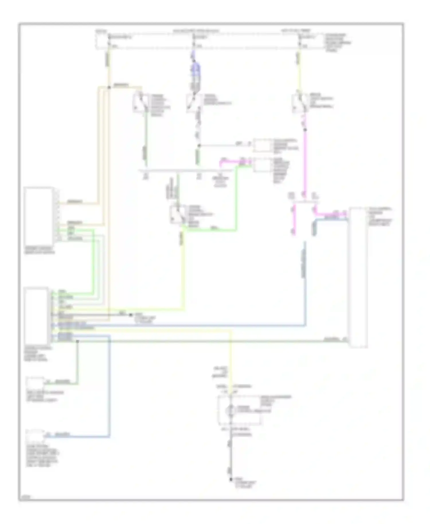 Wiring diagram cruise control selector switch for Saab 900 II (1993-1998) (1 of 1)