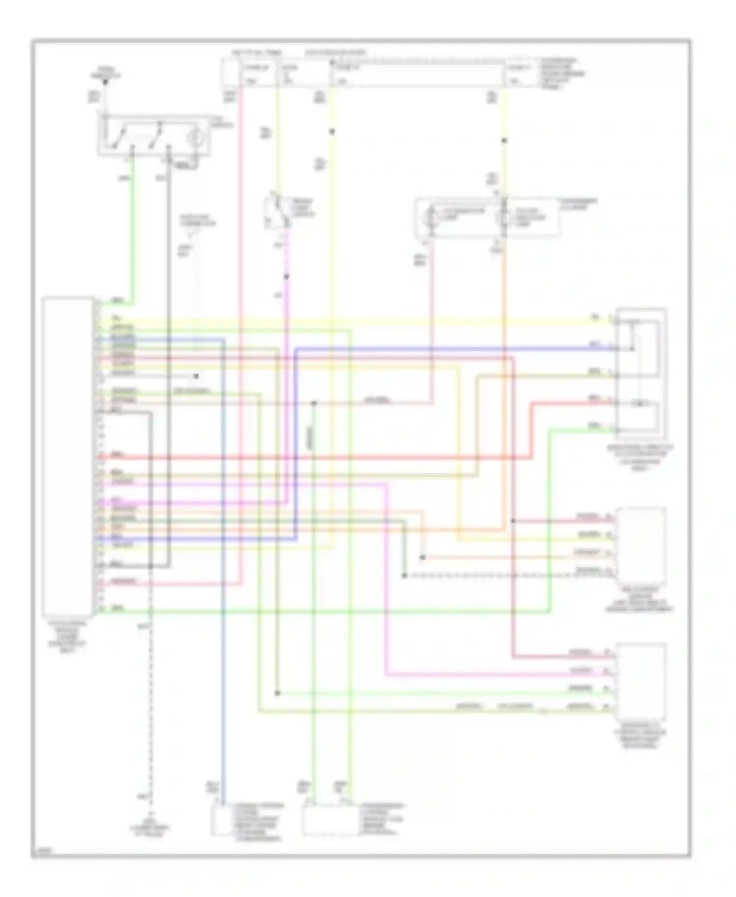 Wiring diagram from rheostat for Saab 900 II (1993-1998) (1 of 1)
