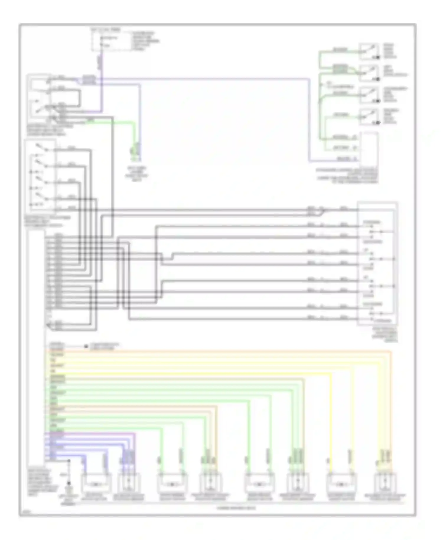Wiring diagram front height adjust motor for Saab 900 II (1993-1998) (1 of 2)