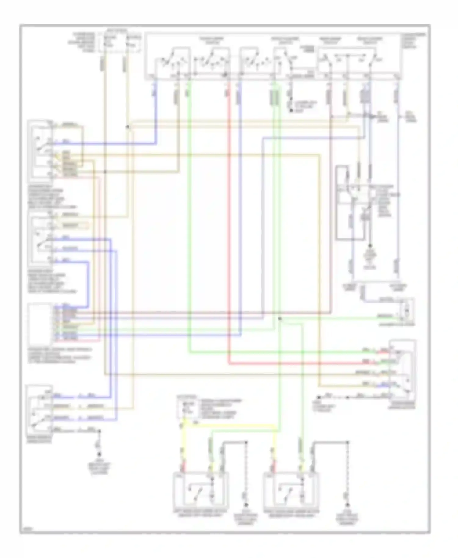 Wiring diagram front wiper switch for Saab 900 II (1993-1998) (1 of 1)