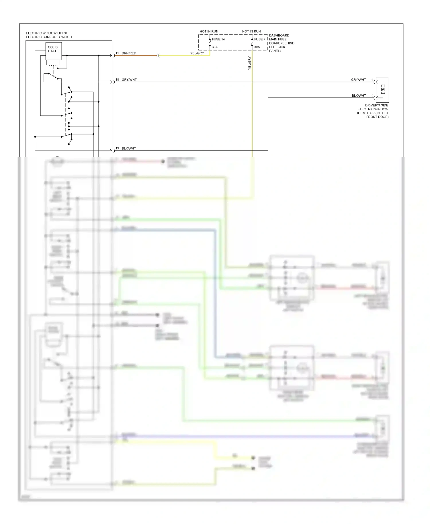 Wiring diagram grn for Saab 900 II (1993-1998) (33 of 38)