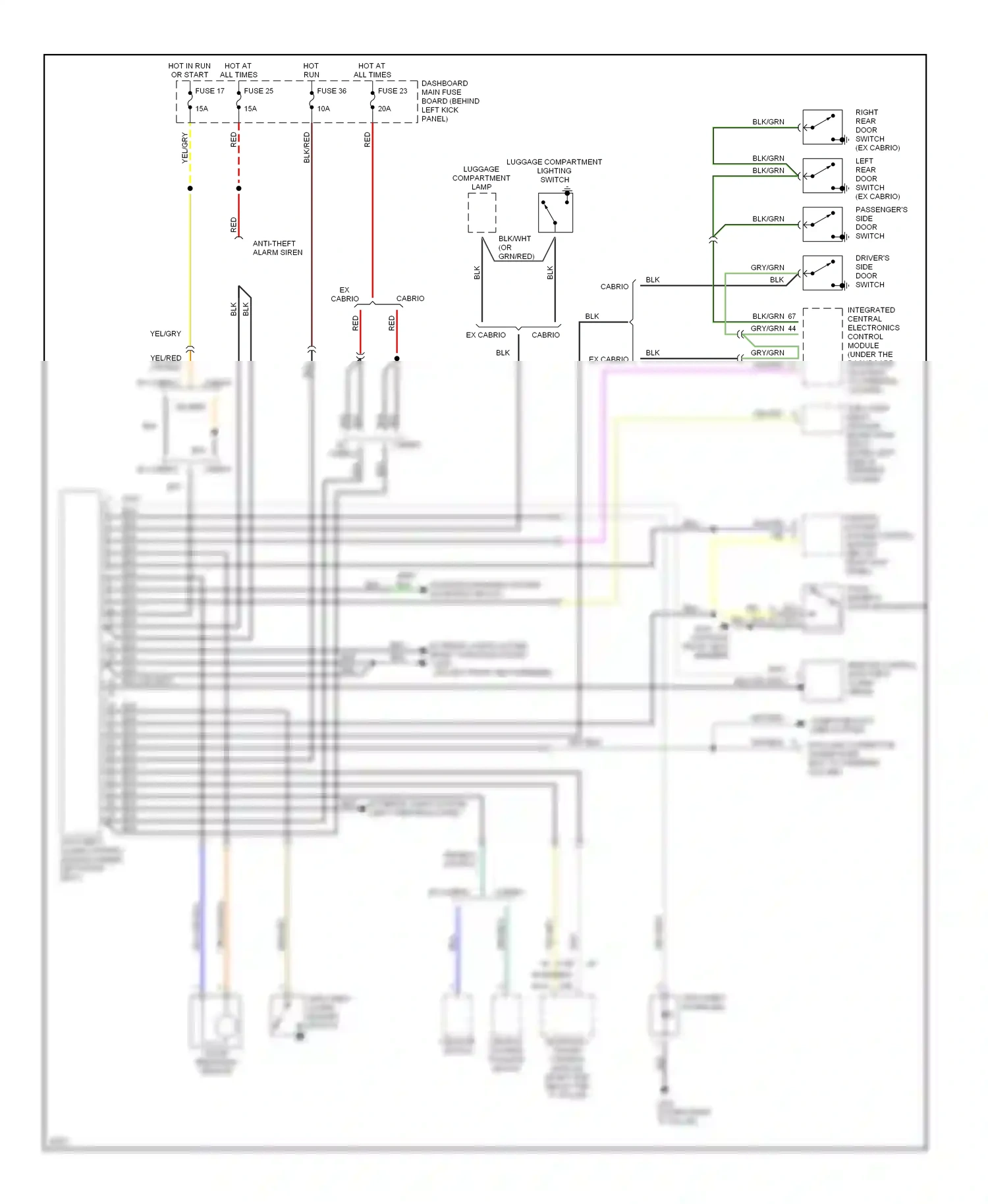 Wiring diagram grn for Saab 900 II (1993-1998) (7 of 38)