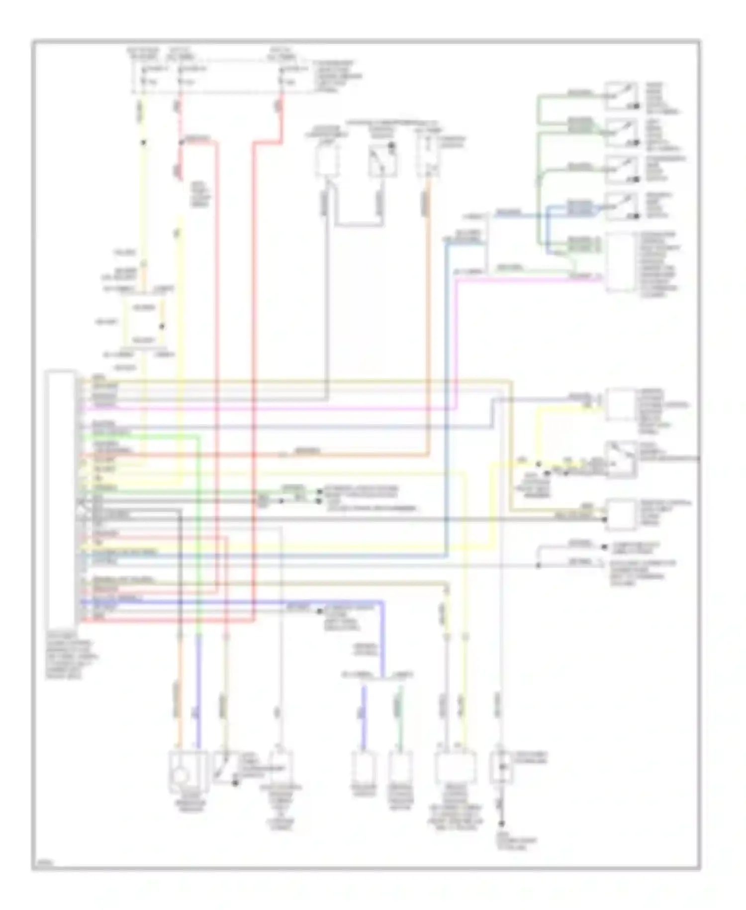 Wiring diagram ignition switch for Saab 900 II (1993-1998) (7 of 8)