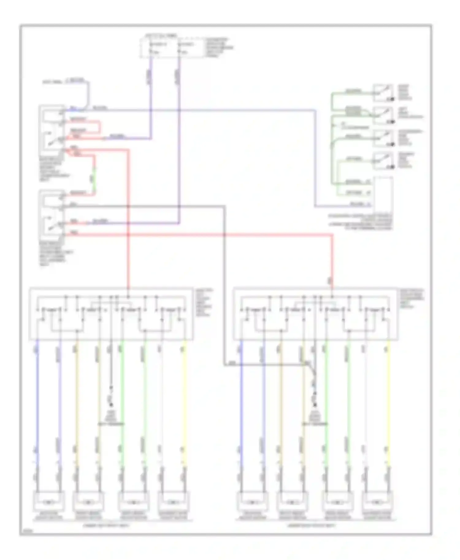Wiring diagram integrated central electronics control module for Saab 900 II (1993-1998) (2 of 3)