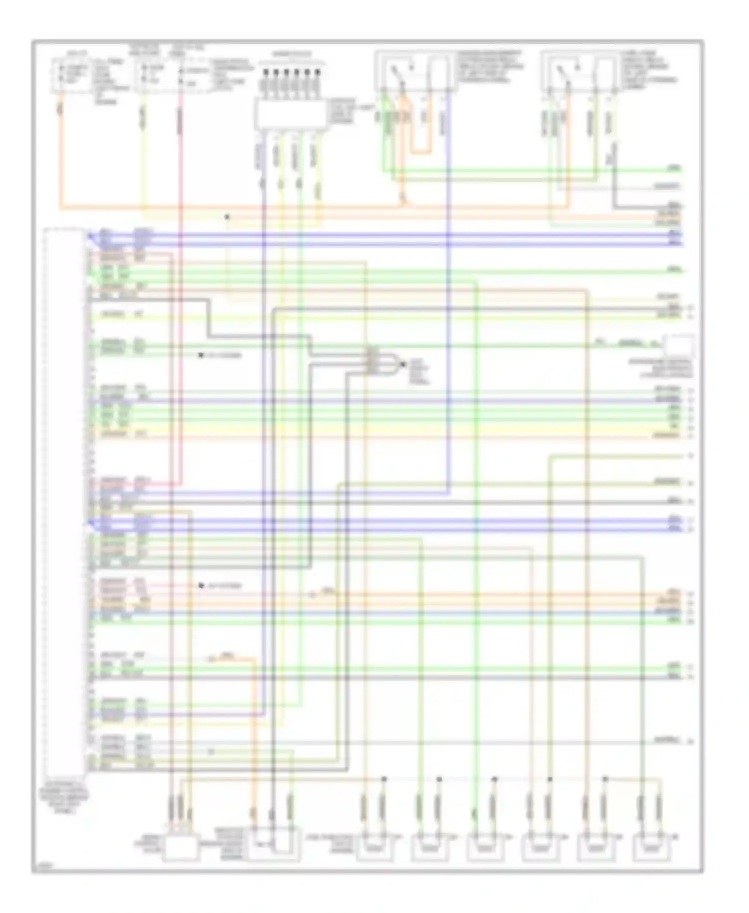 Wiring diagram integrated central electronics control module for Saab 900 II (1993-1998) (3 of 3)