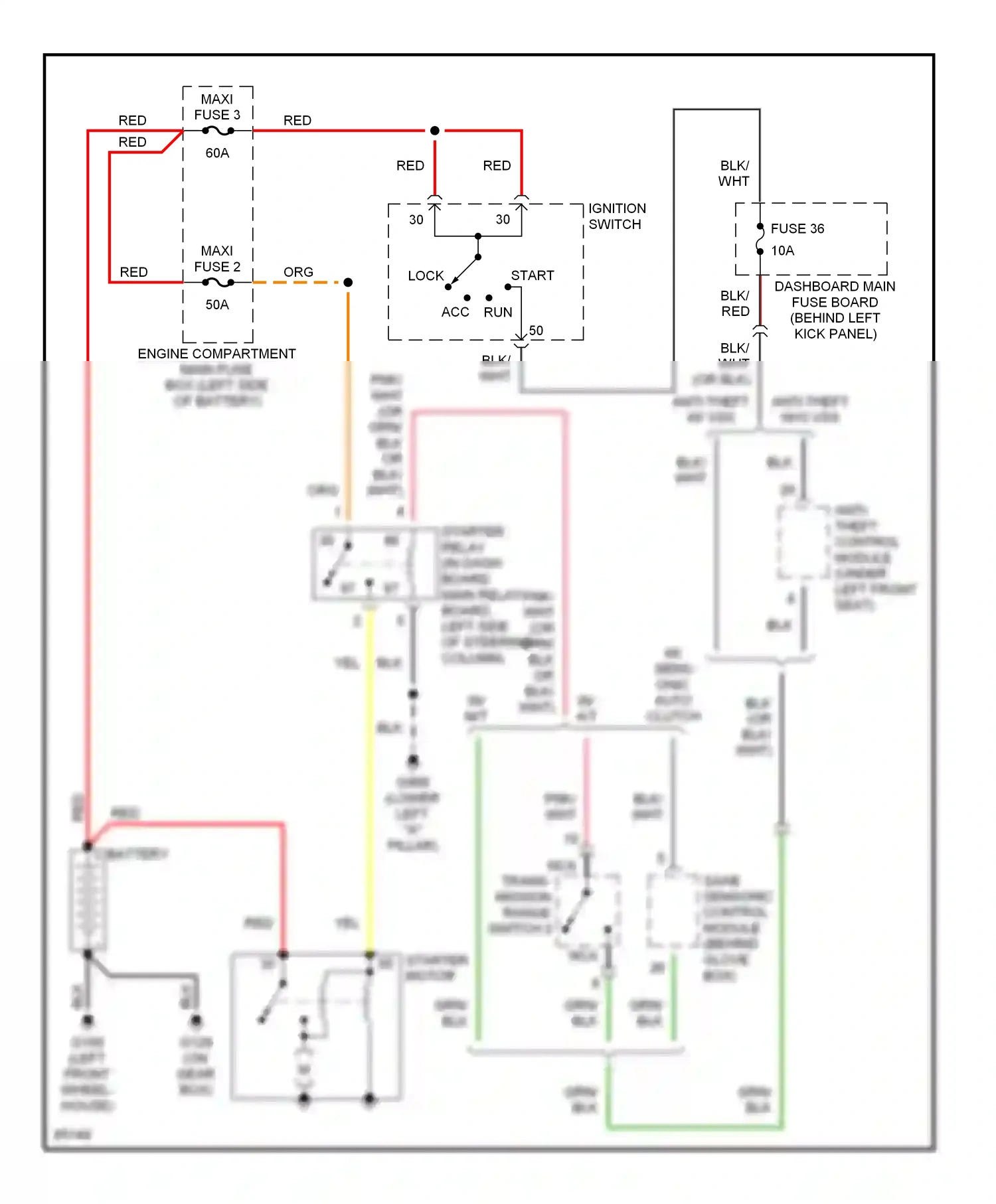 Wiring diagram nca for Saab 900 II (1993-1998) (29 of 32)