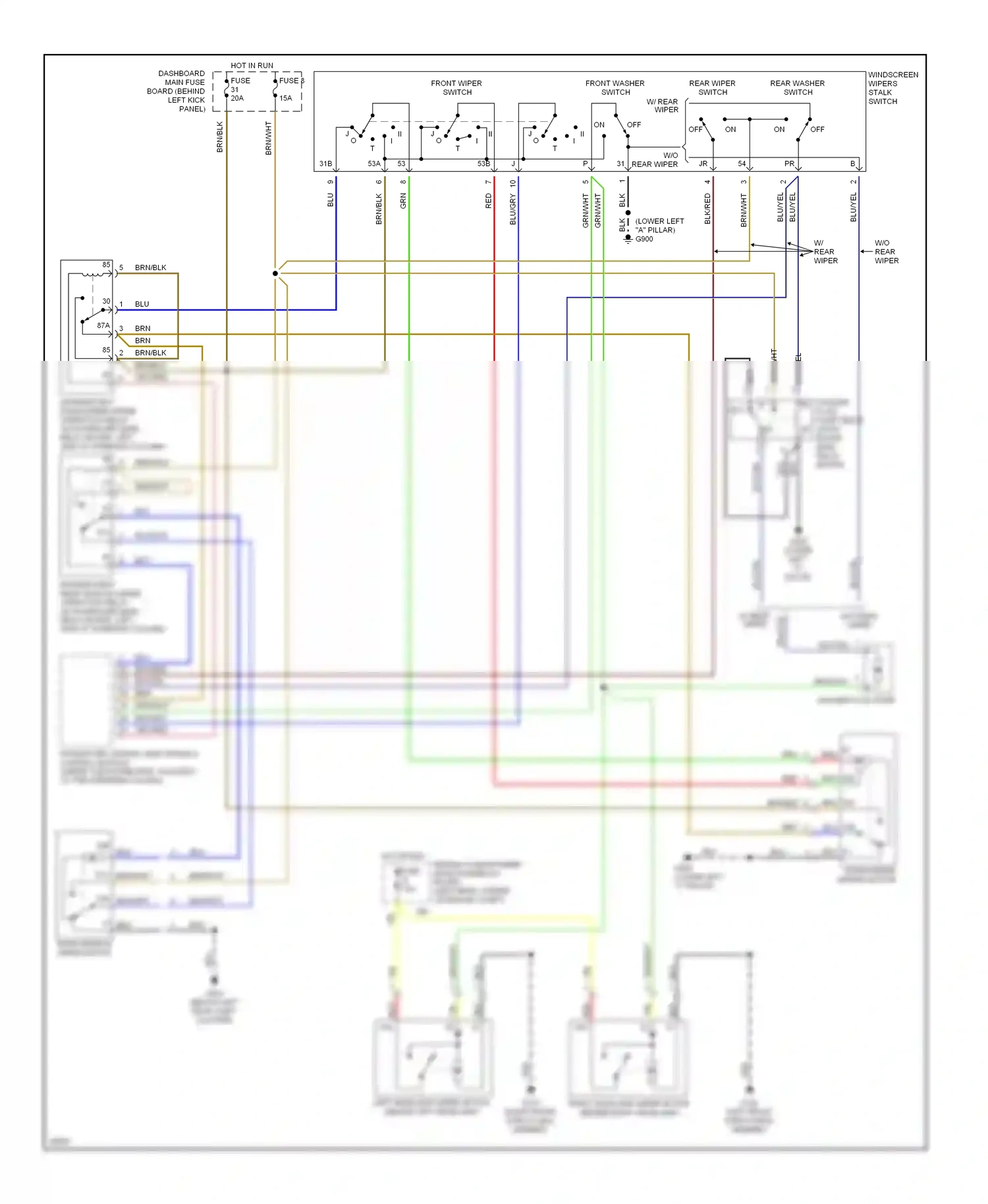Wiring diagram off on for Saab 900 II (1993-1998) (1 of 1)