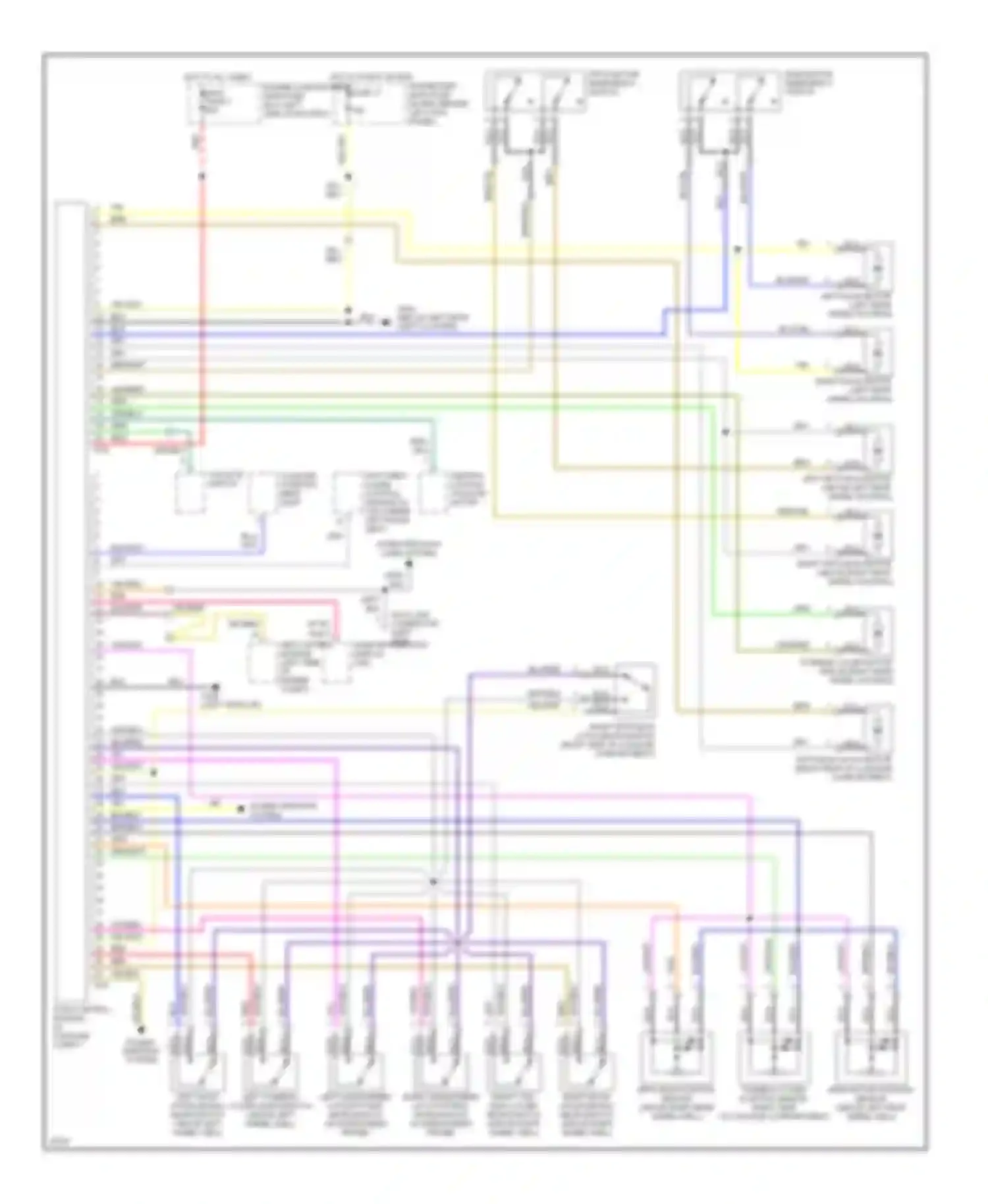 Wiring diagram power windows system for Saab 900 II (1993-1998) (1 of 1)