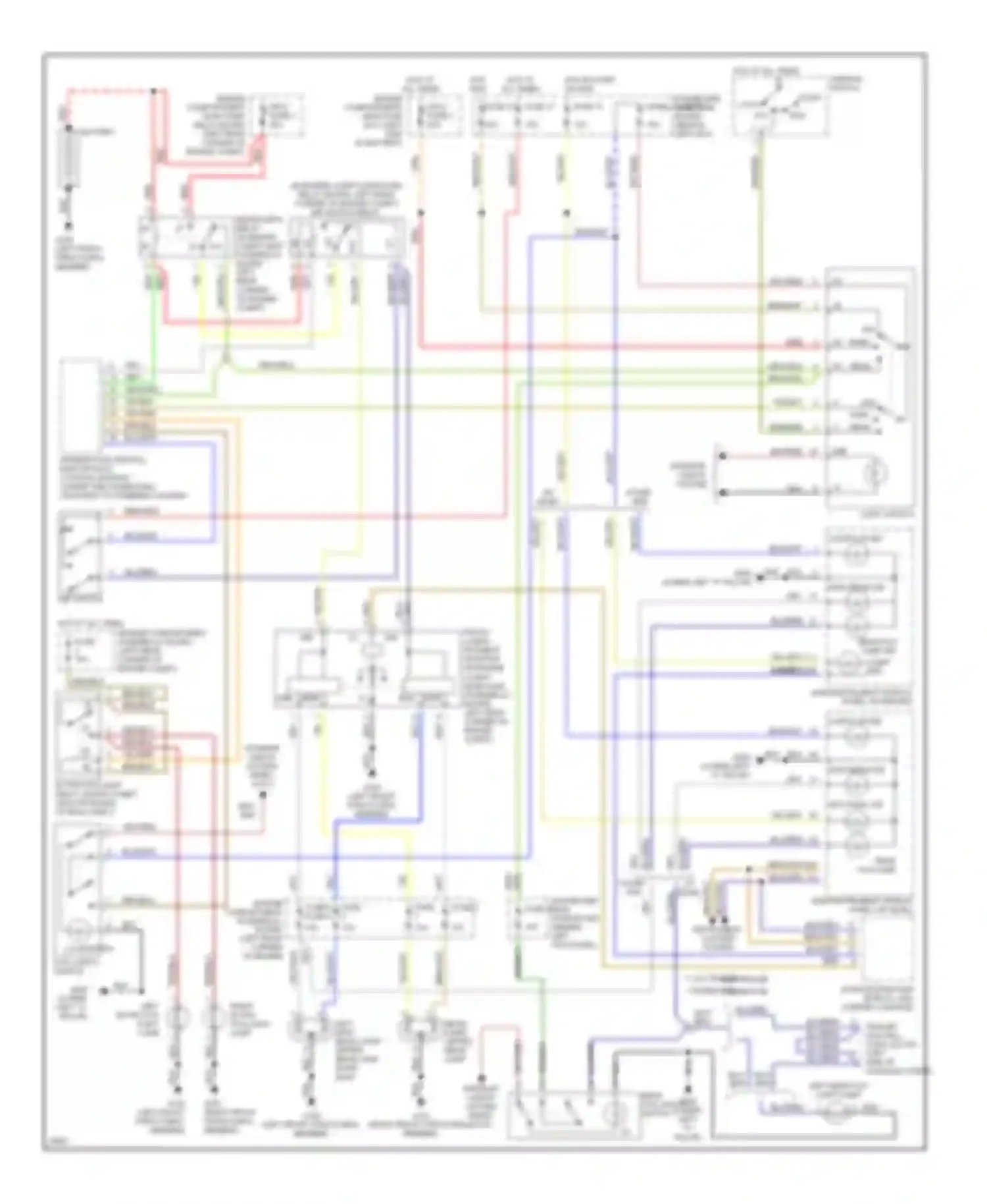 Wiring diagram right extra fog light lamp for Saab 900 II (1993-1998) (1 of 1)