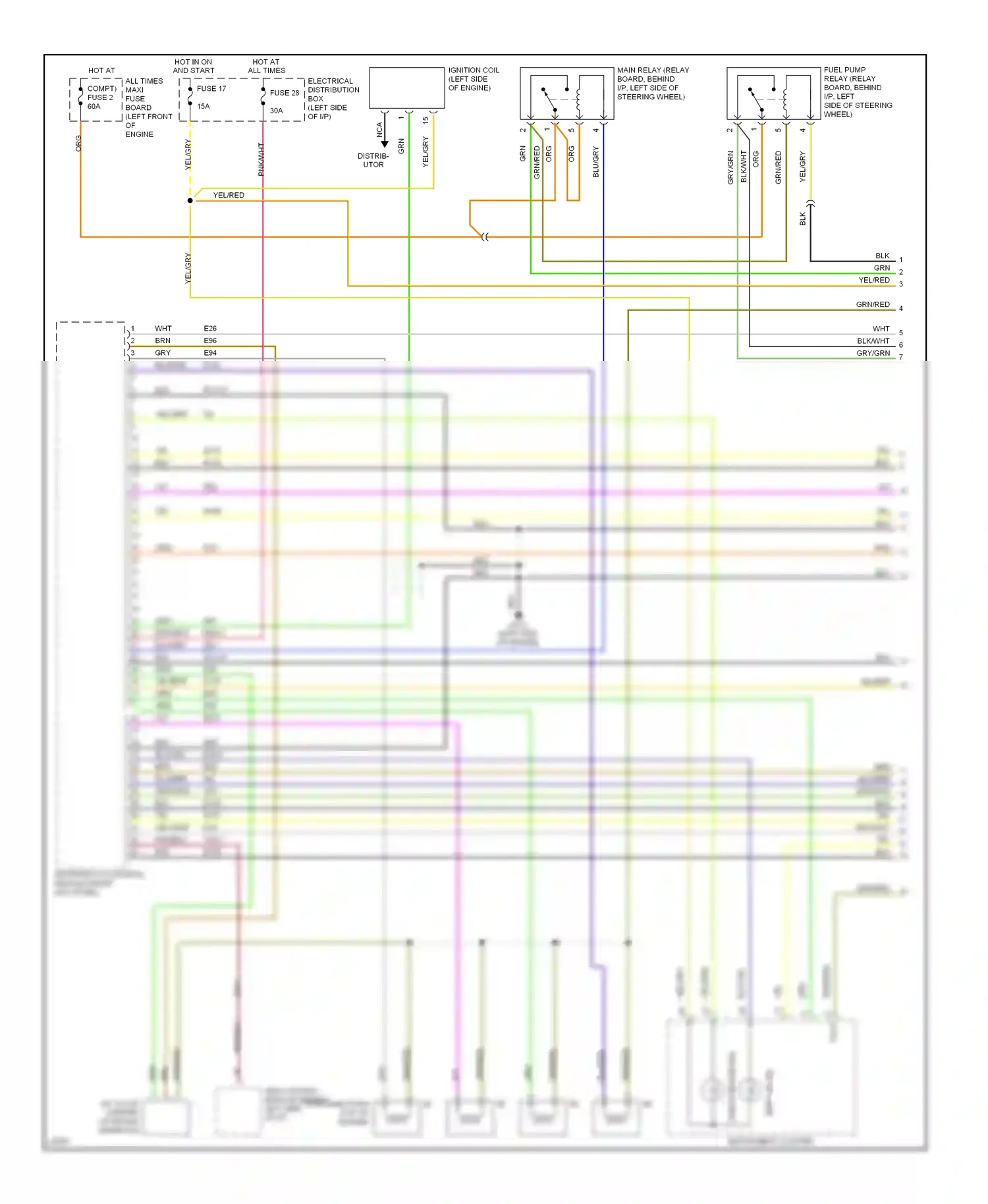 Wiring diagram vio for Saab 900 II (1993-1998) (9 of 20)