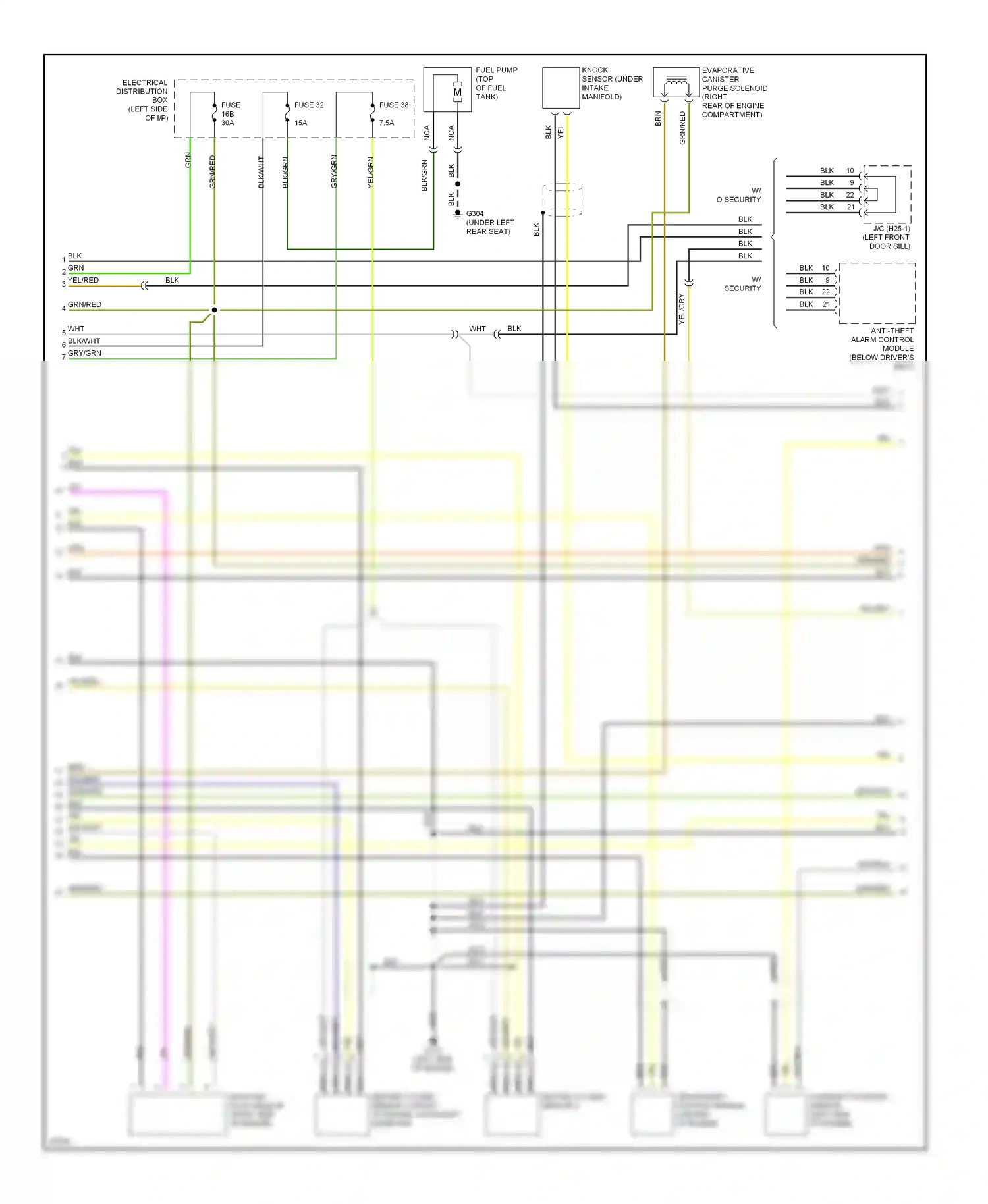 Wiring diagram vio for Saab 900 II (1993-1998) (10 of 20)