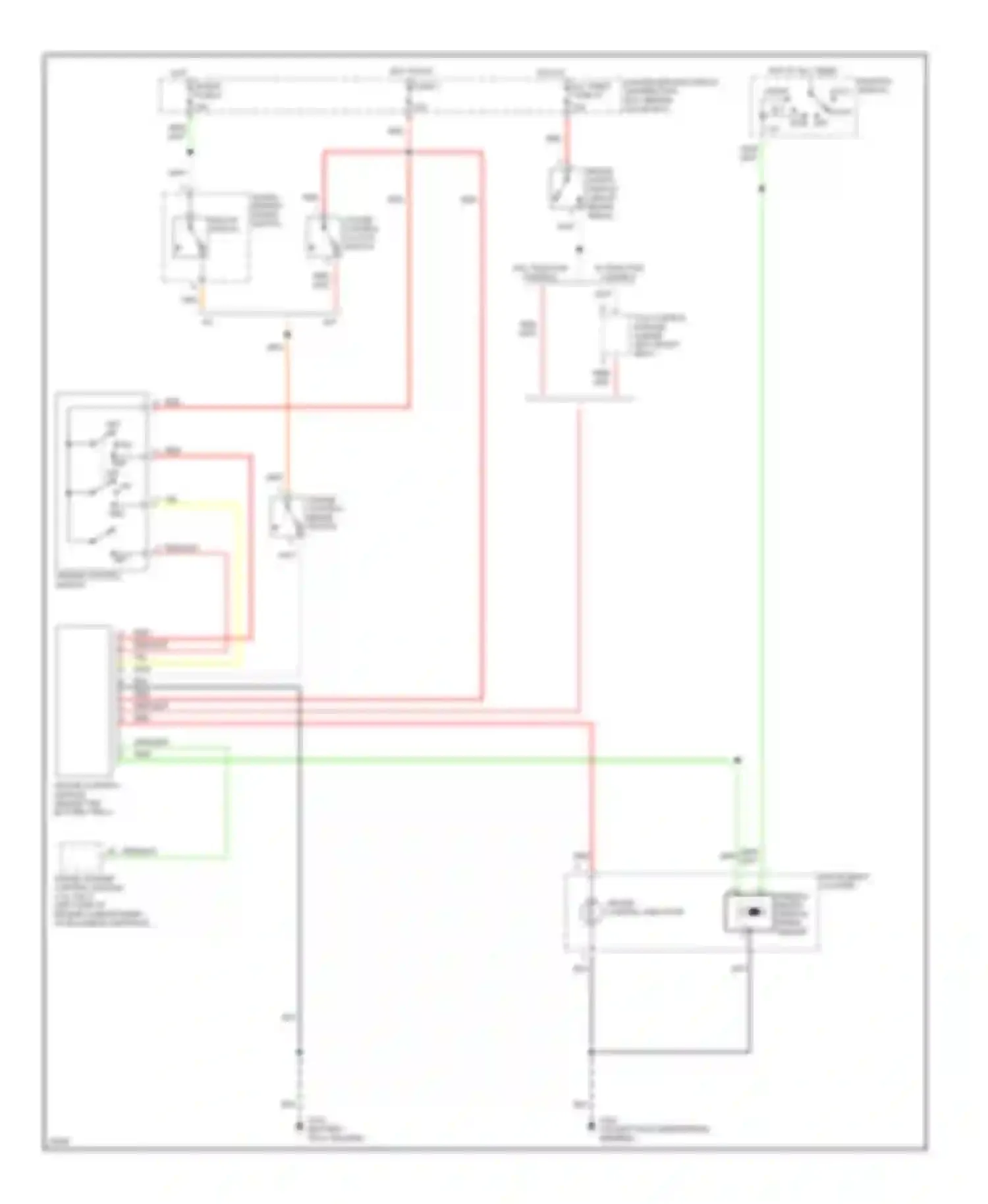 9000 Saab I facelift (1991-1998): Cruise control circuit