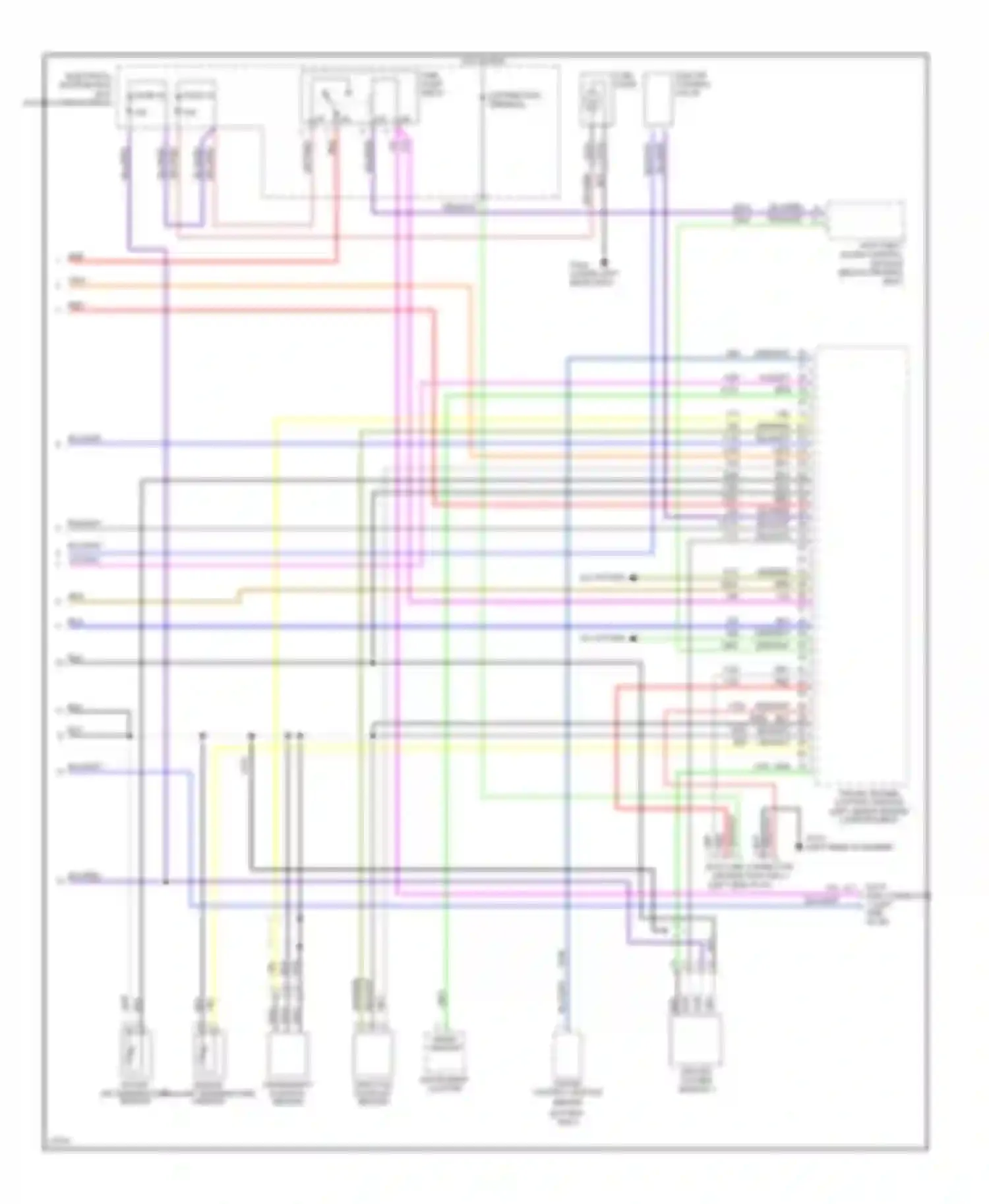 9000 Saab I facelift (1991-1998): Wiring diagram engine performance 2.3ls (2 of 2)