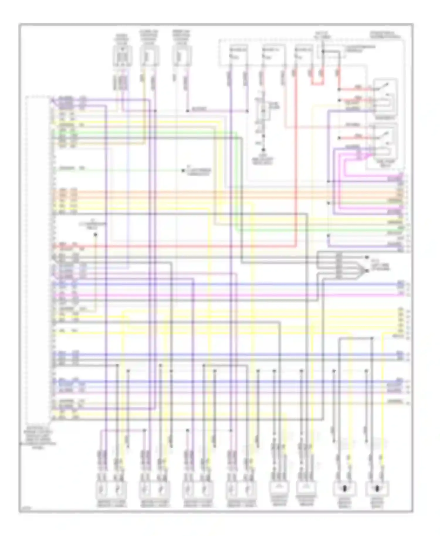 9000 Saab I facelift (1991-1998): Wiring diagram engine performance 3.0ls (1 of 2)