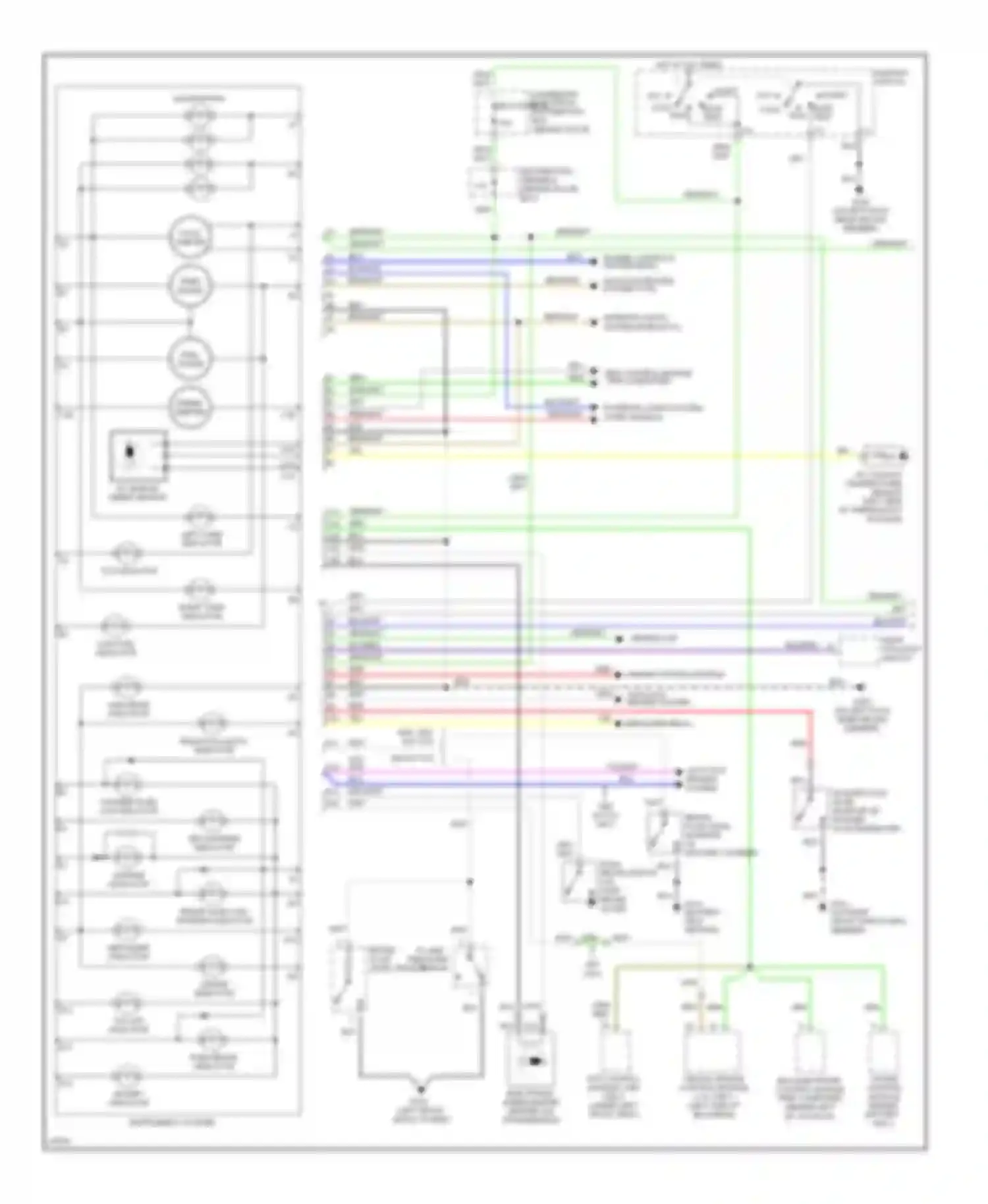 9000 Saab I facelift (1991-1998): Instrument cluster & pictogram circuit (1 of 2)