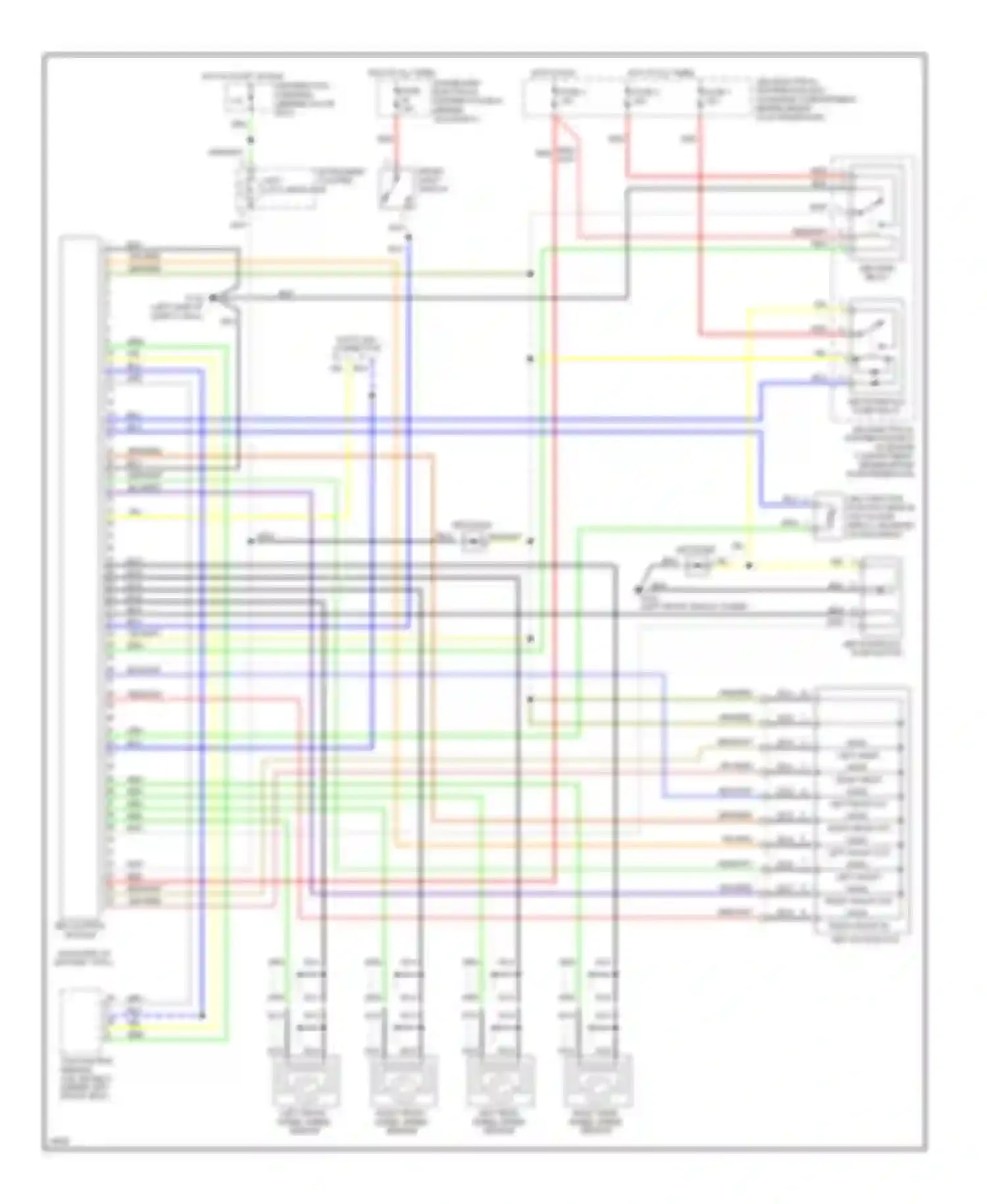 Wiring diagram anti-lock indicator for Saab 9000 I facelift (1991-1998) (1 of 1)