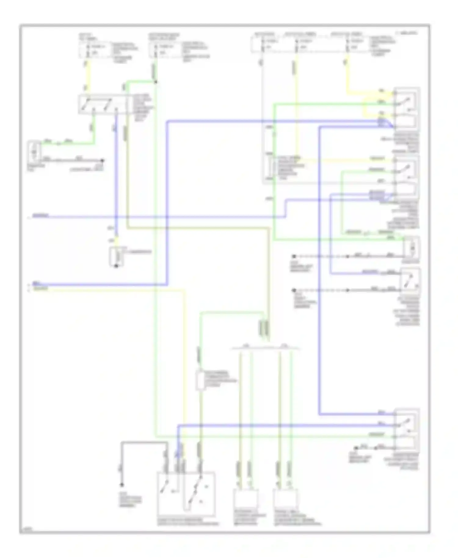 Wiring diagram hot in run, bulb test or start for Saab 9000 I facelift (1991-1998) (2 of 3)