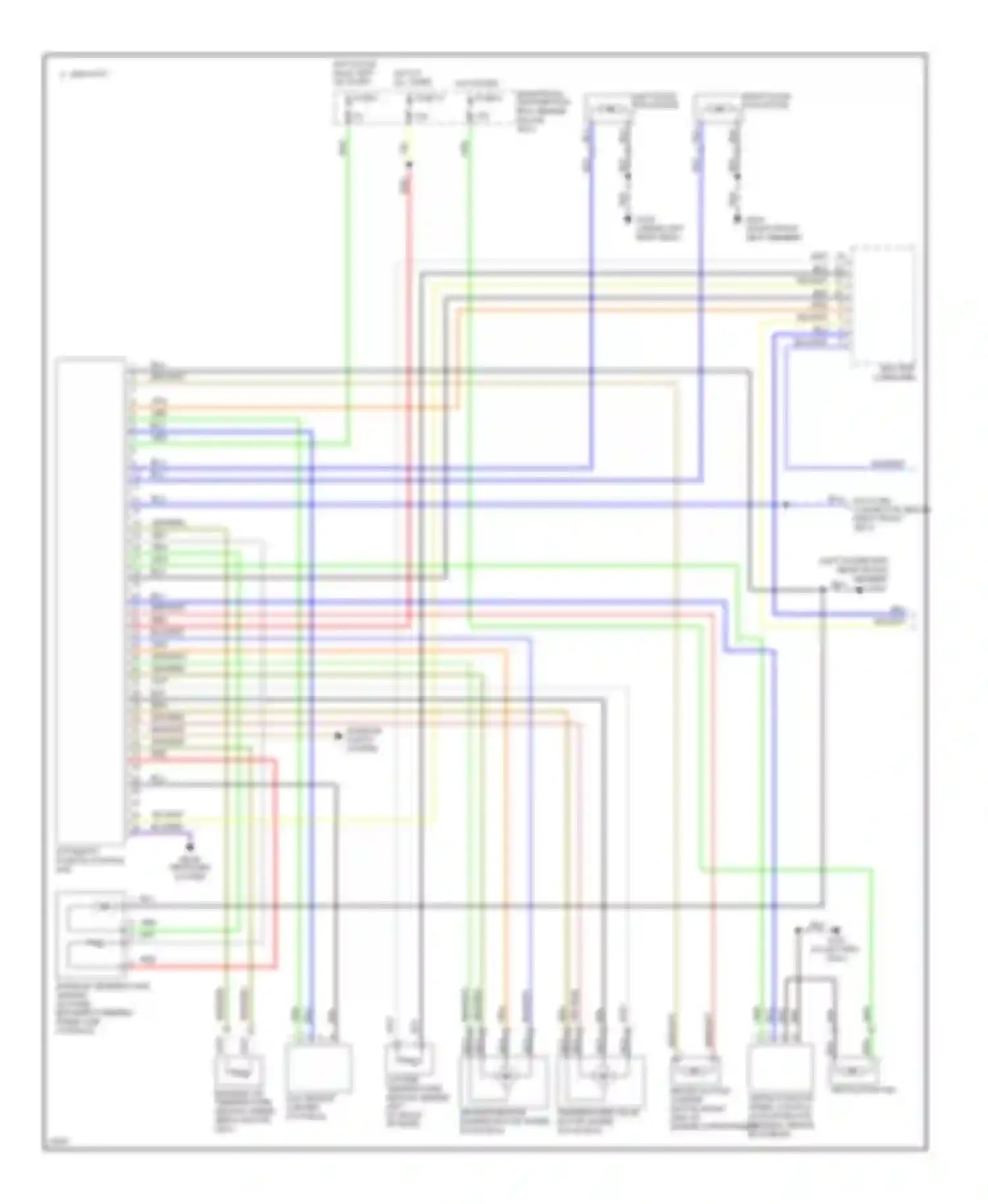 Wiring diagram hot in run, bulb test or start for Saab 9000 I facelift (1991-1998) (1 of 3)