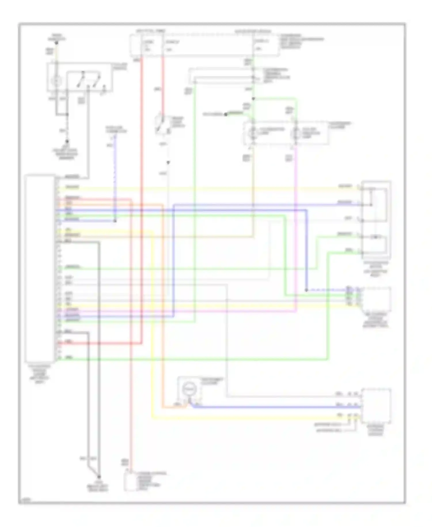 Wiring diagram instrument cluster for Saab 9000 I facelift (1991-1998) (1 of 14)