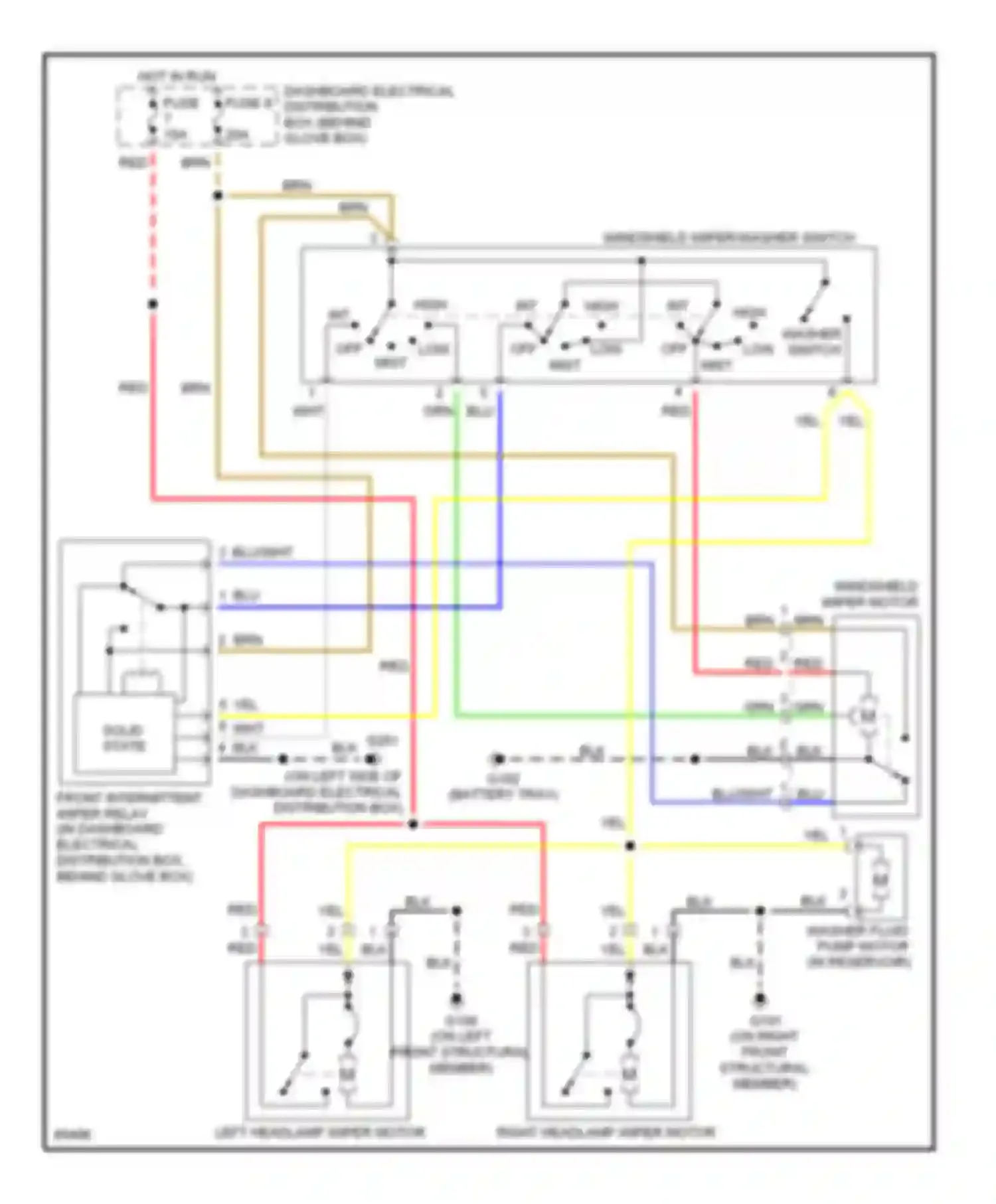 Wiring diagram solid state for Saab 9000 I facelift (1991-1998) (1 of 3)