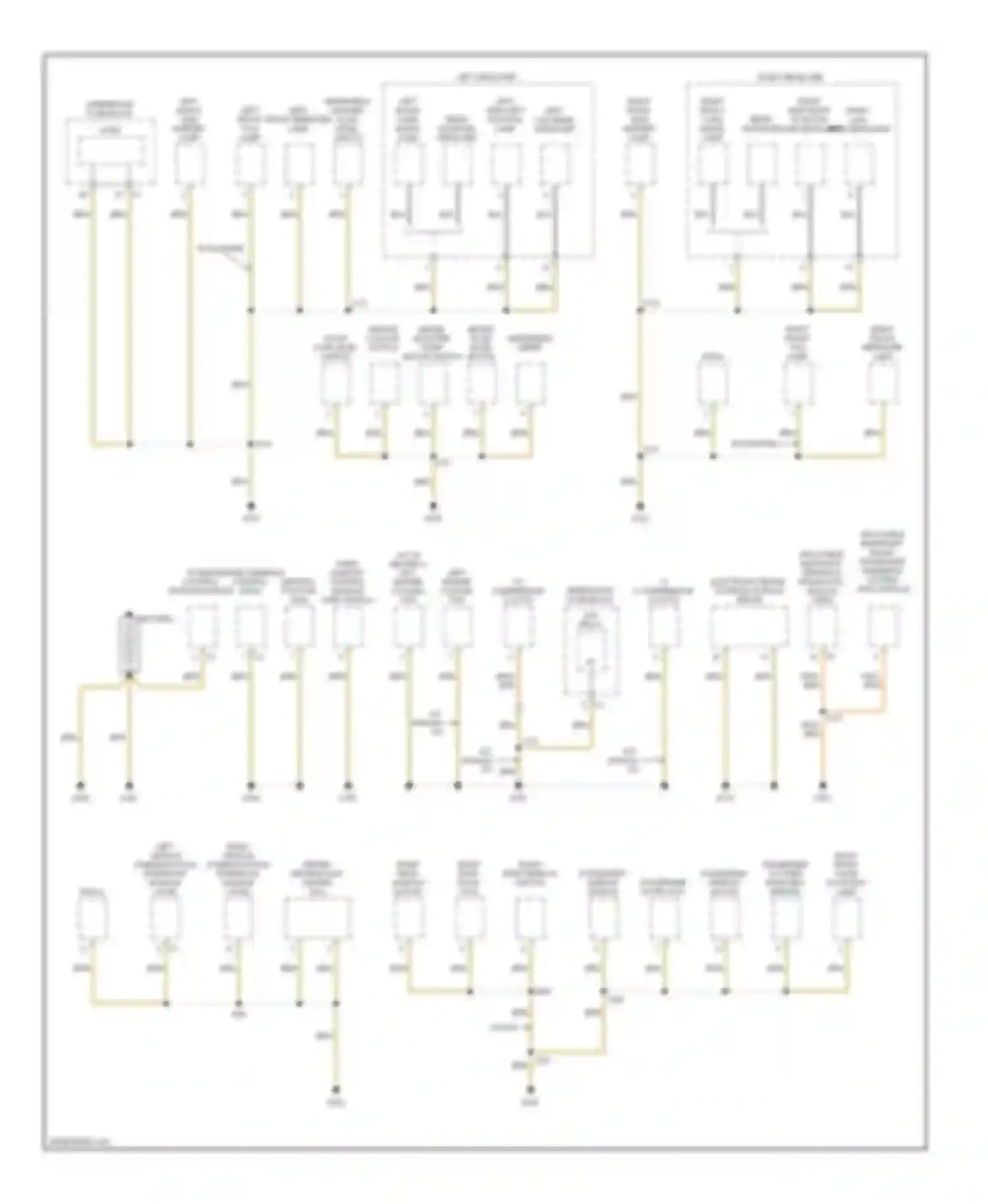 Astra Saturn I (2008-2009): Ground distribution circuit (1 of 2)