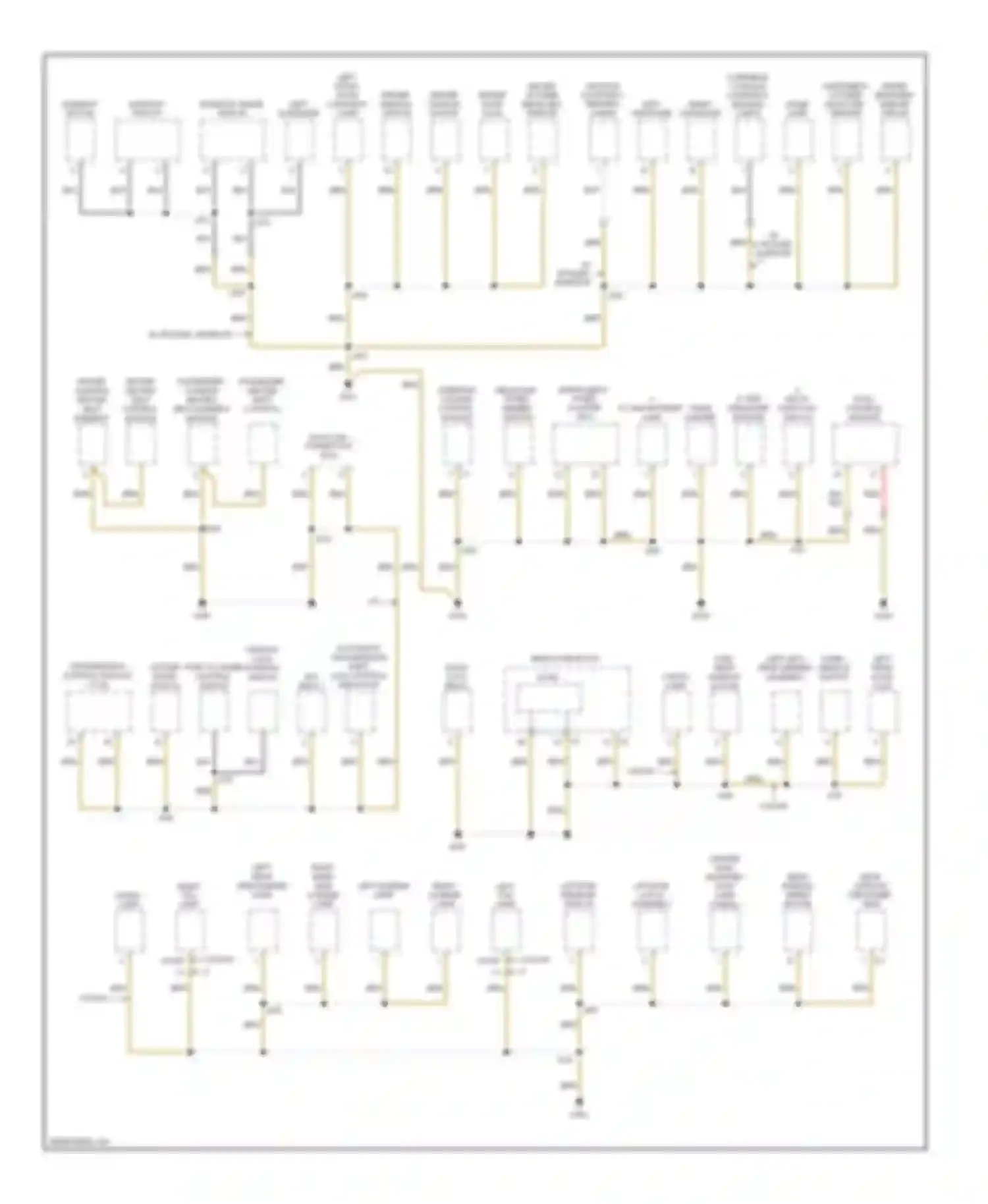 Astra Saturn I (2008-2009): Ground distribution circuit (2 of 2)