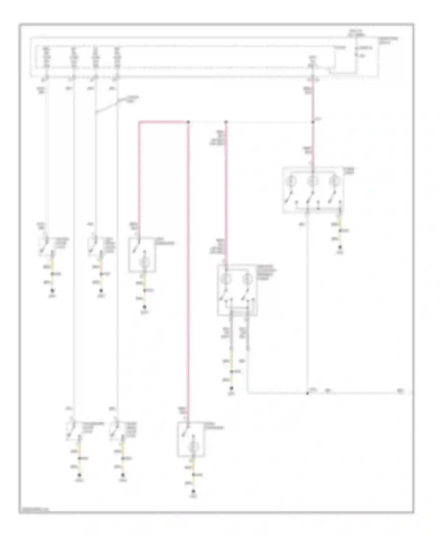 Astra Saturn I (2008-2009): Courtesy lamps circuit (1 of 2)