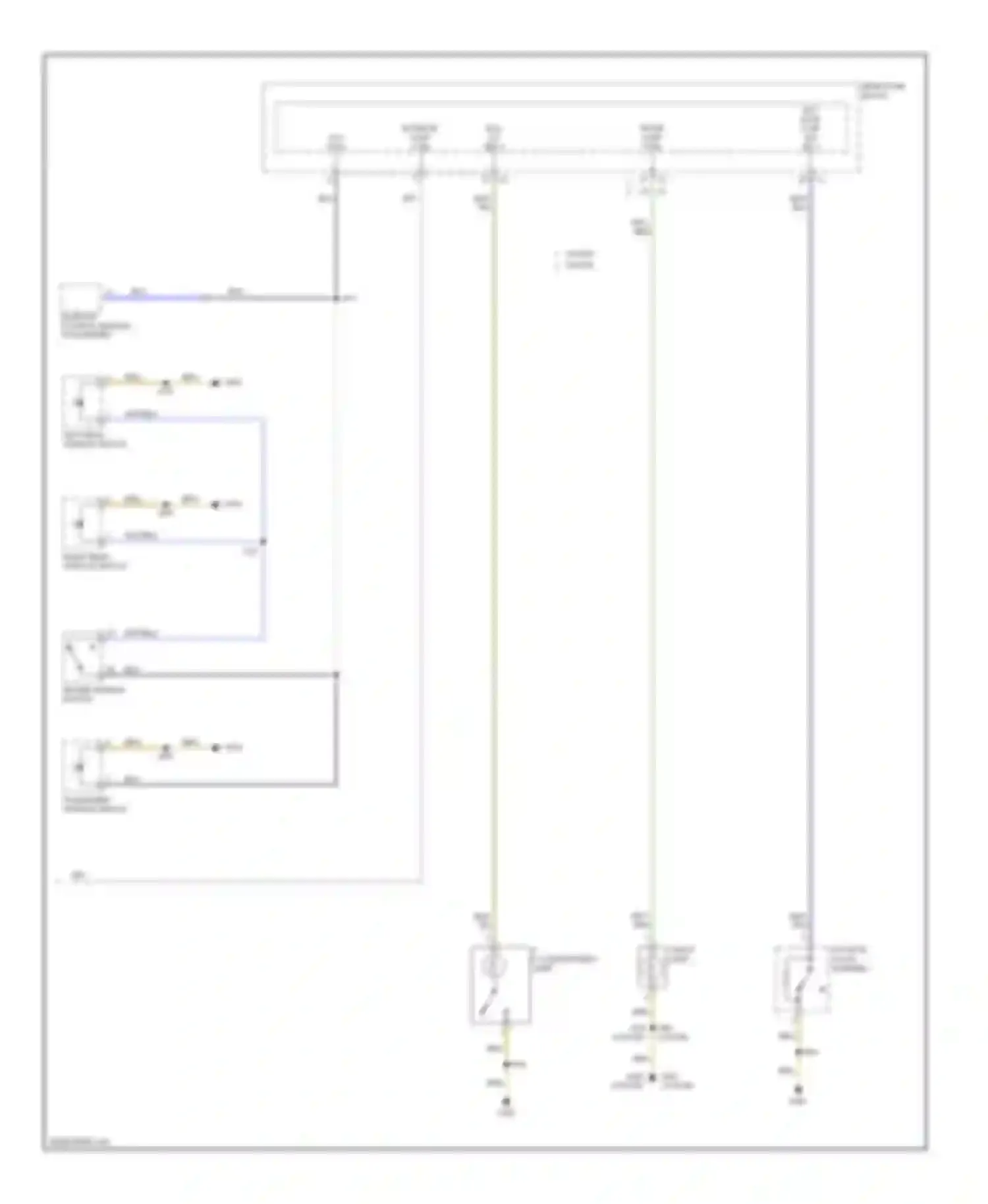 Astra Saturn I (2008-2009): Courtesy lamps circuit (2 of 2)