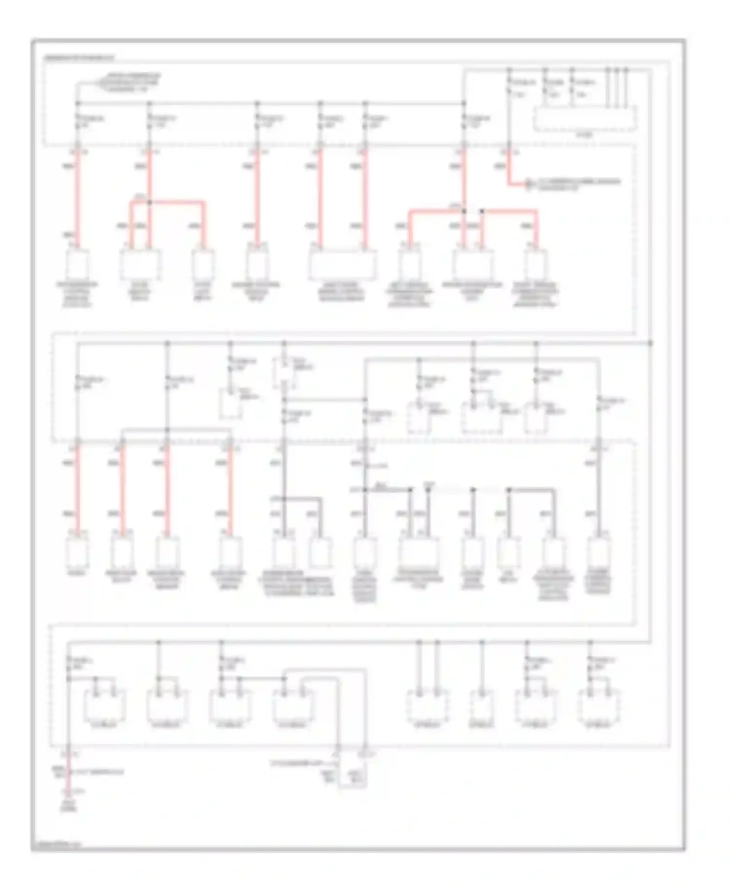 Astra Saturn I (2008-2009): Power distribution circuit (2 of 3)
