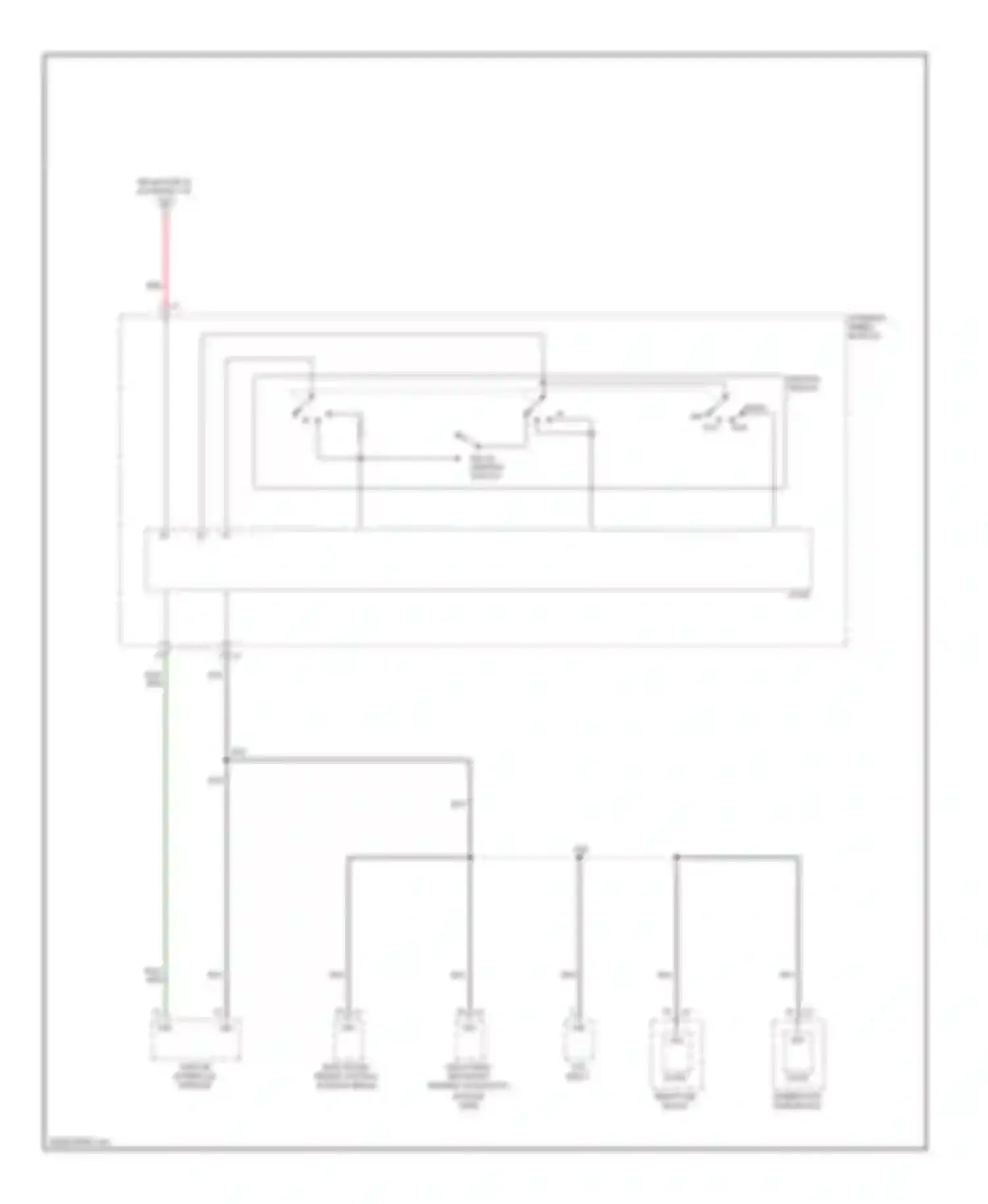 Astra Saturn I (2008-2009): Power distribution circuit (3 of 3)