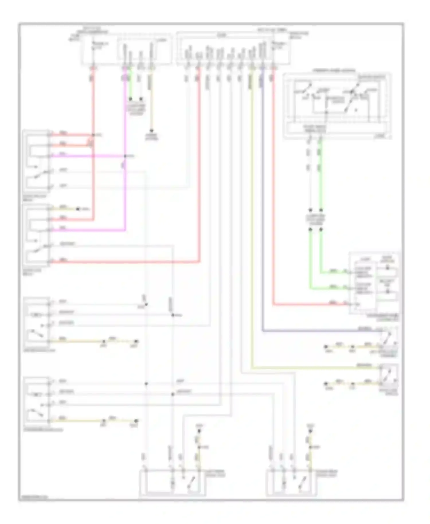 Astra Saturn I (2008-2009): Power door locks circuit